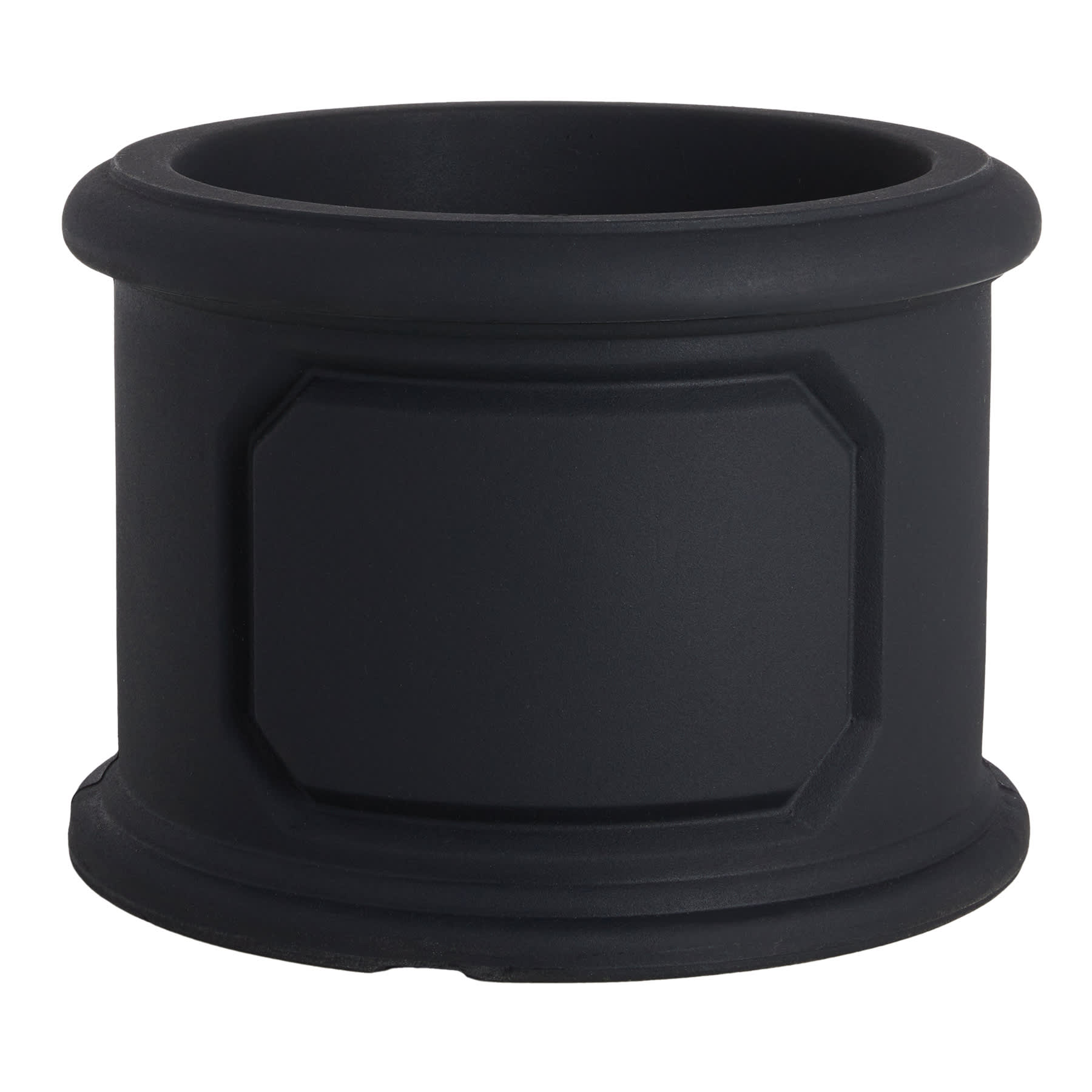 Japi Versailles Black Round Outdoor Planter, Medium