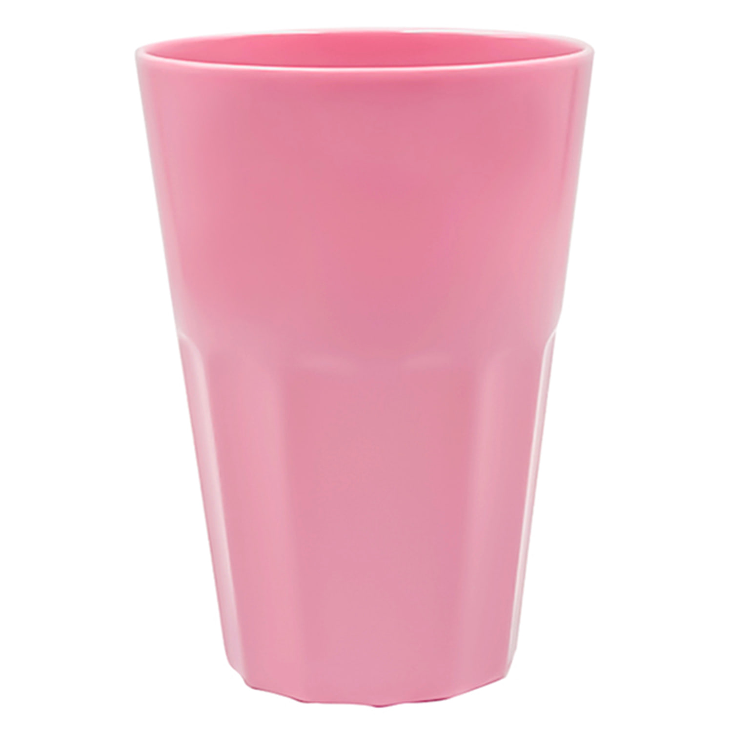 Set of 4 Solid Pink Melamine Tumblers, 13oz