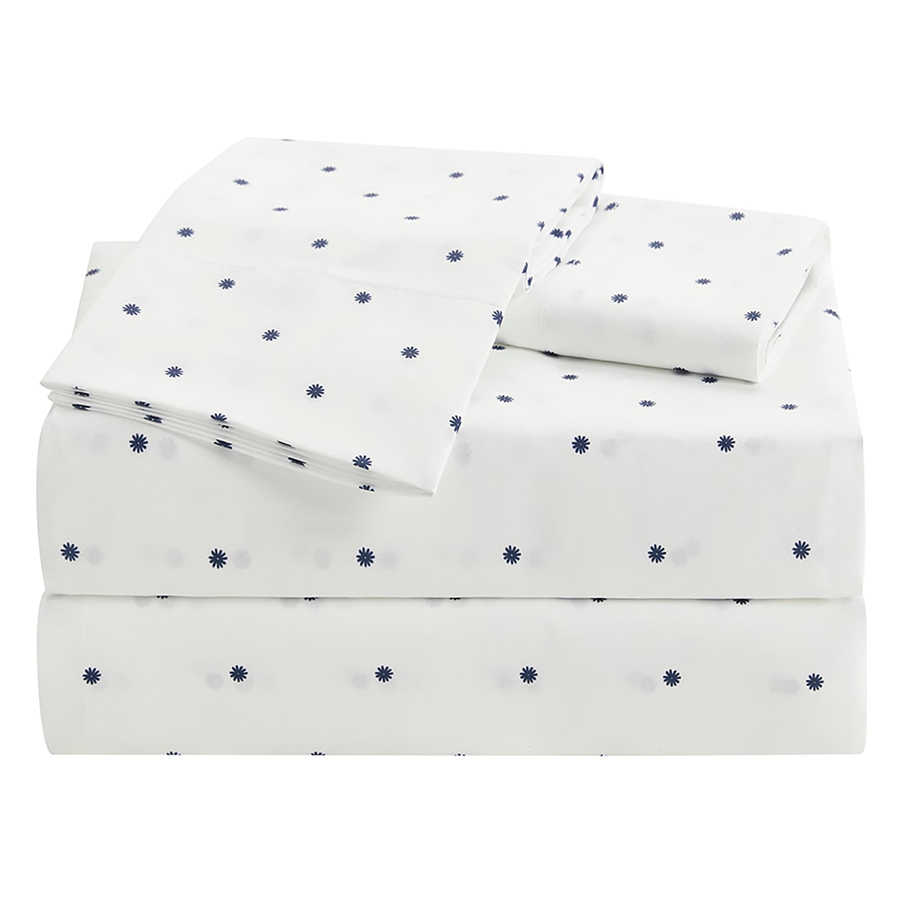 3-Piece Floral Print Cooling Microfiber Sheet Set, Twin/Twin XL