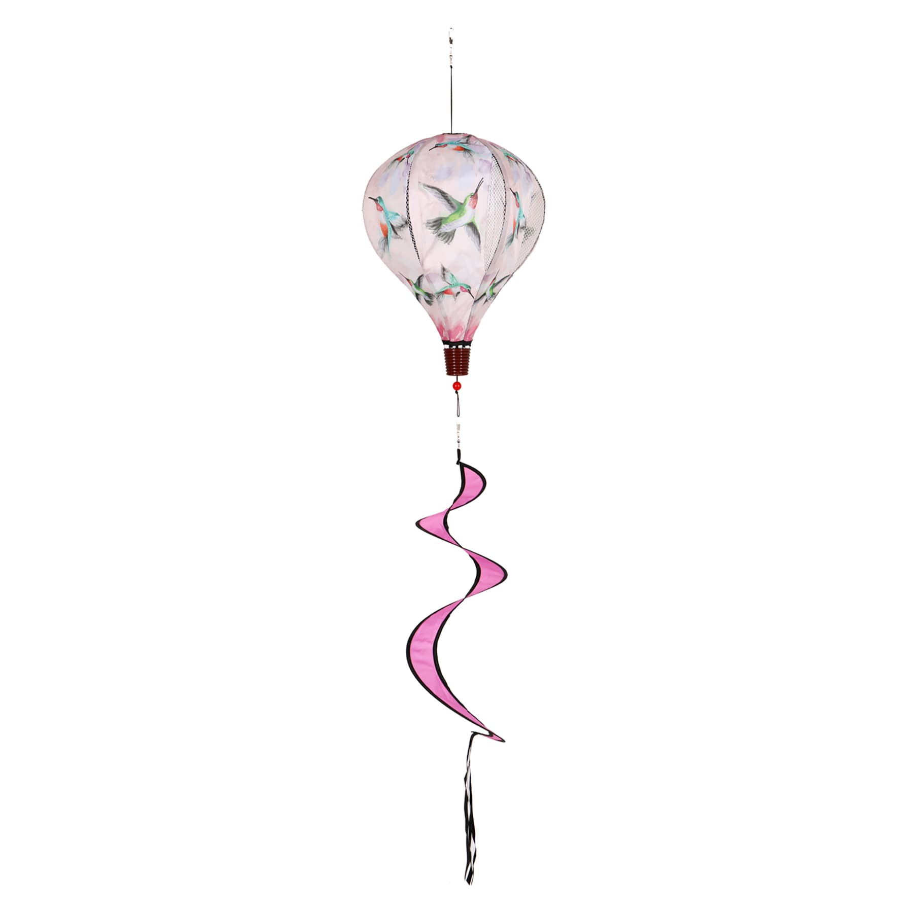 Hummingbird Balloon Hanging Wind Spinner, 55"