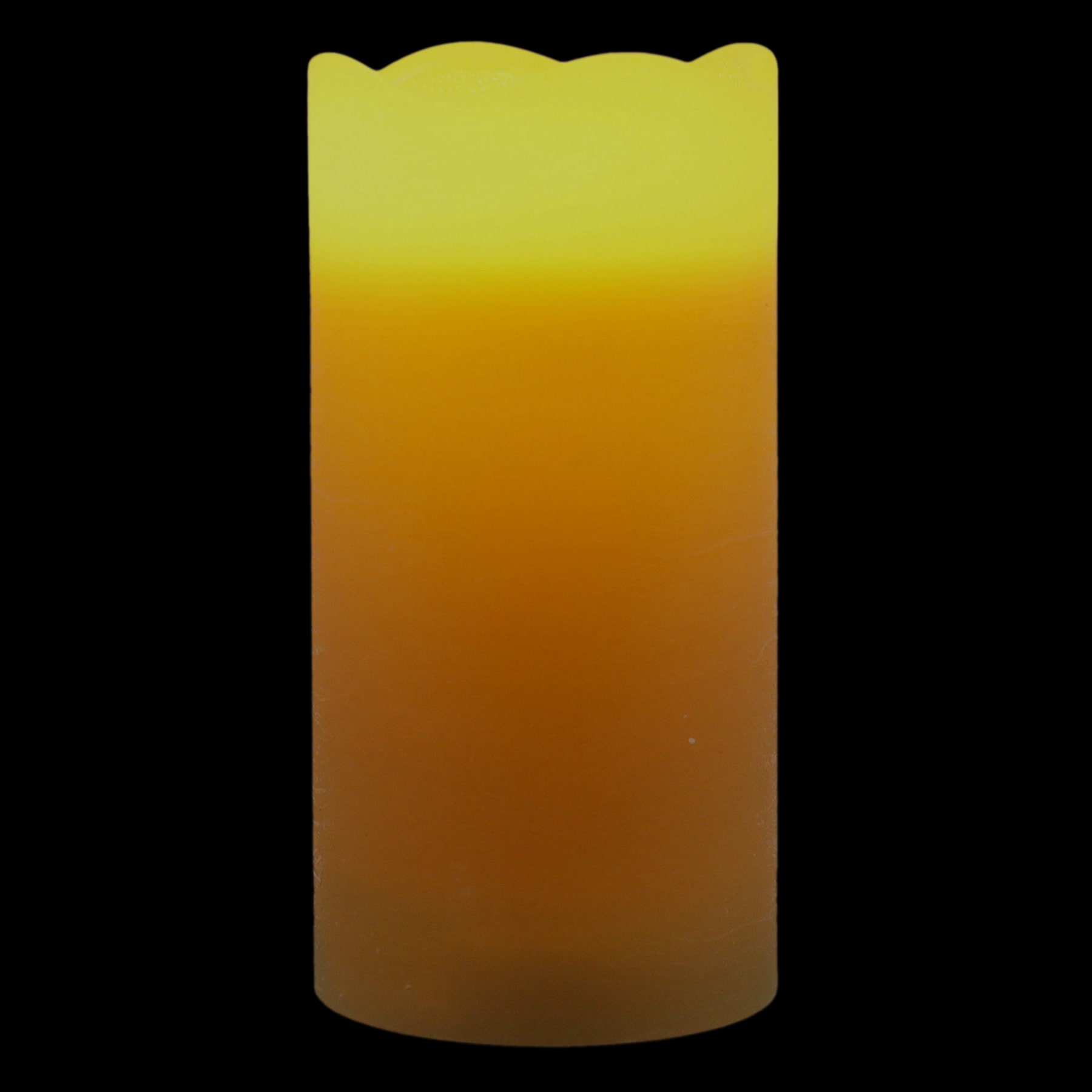 Honeybloom Brown Wax LED Pillar Candle with 6 Hour Timer, 3x6