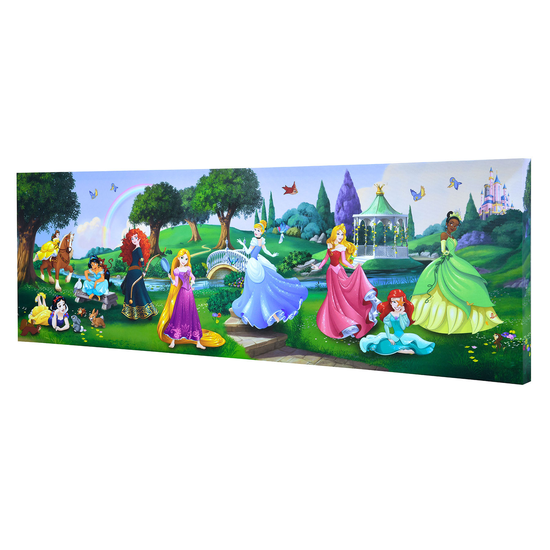 Disney Princess Group Shot Canvas Wall Art, 36x12