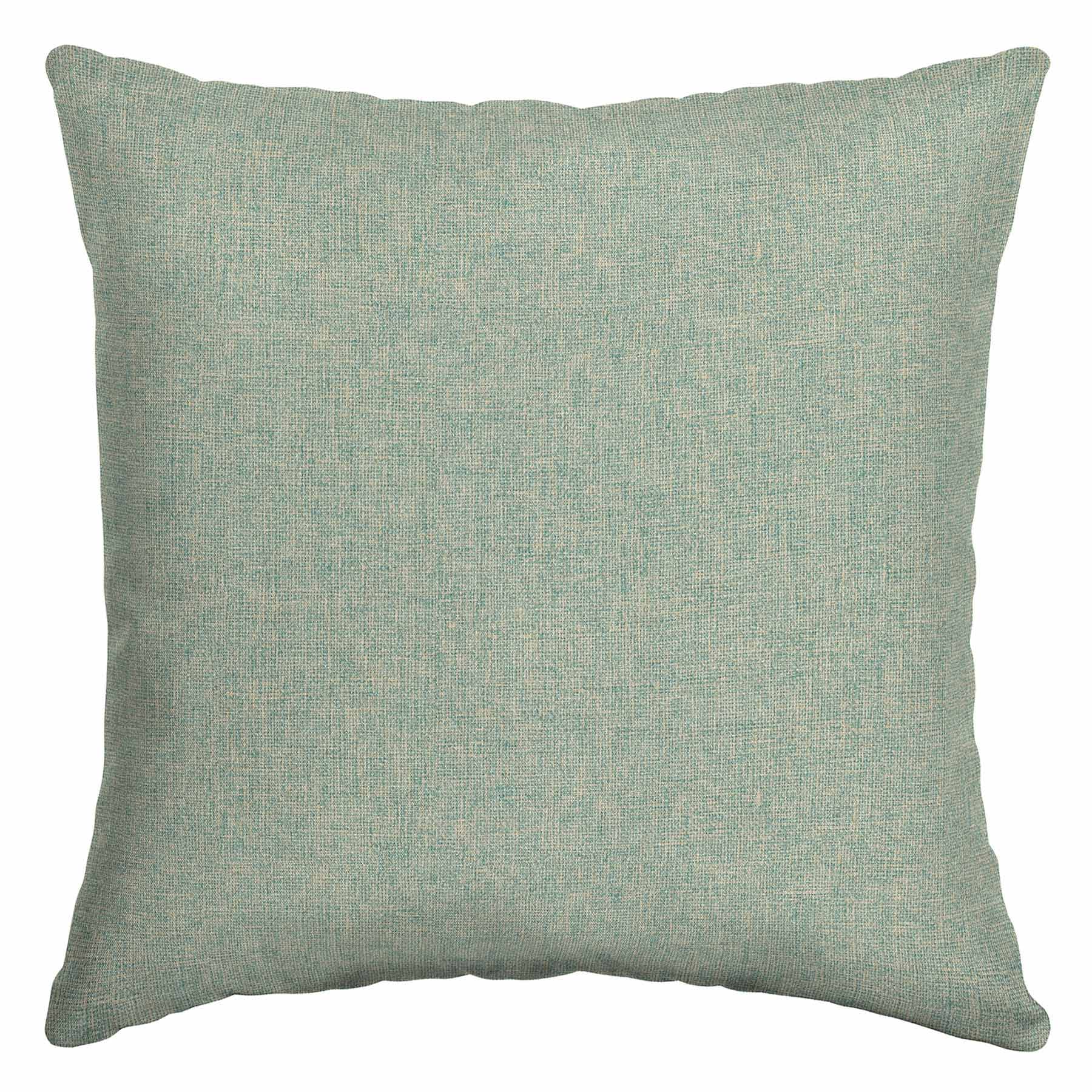 Spa Blue Premium Woven Oversized Square Outdoor Throw Pillow, 20"