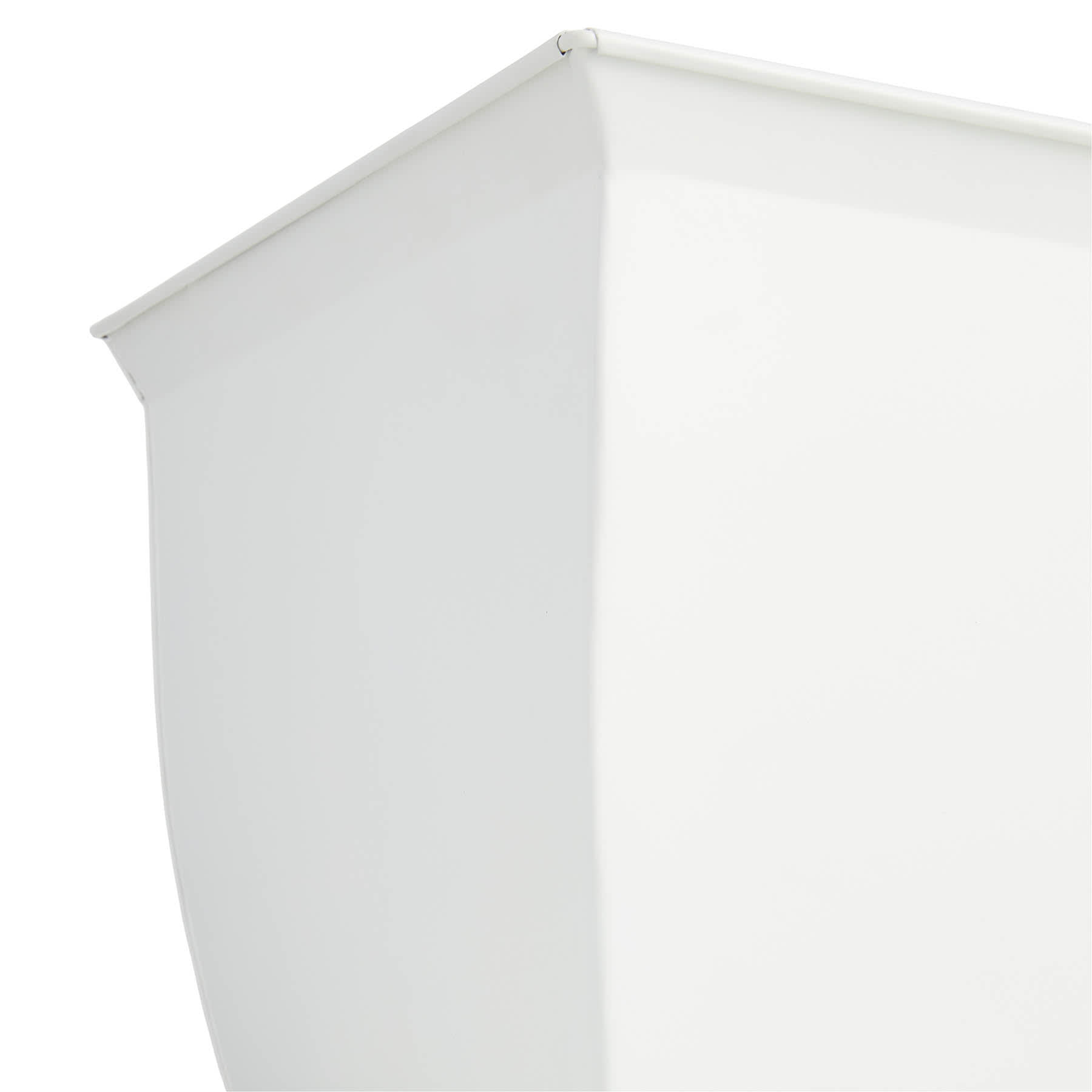Providence Audrey White Metal Outdoor Planter, Medium