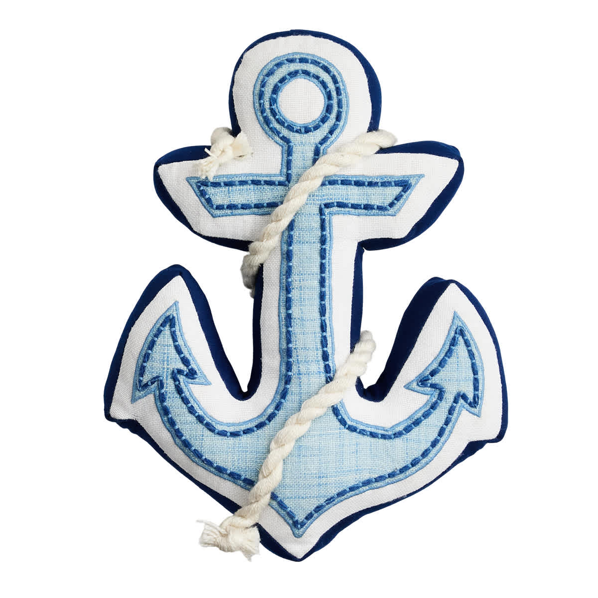 Honeybloom Shaped Anchor Outdoor Throw Pillow, 18x13