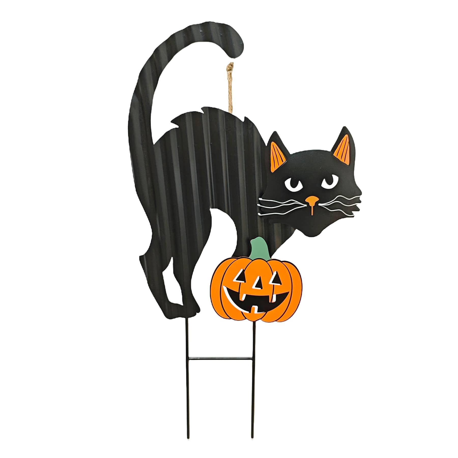 Happy Haunting Black Cat Yardstake, 26"