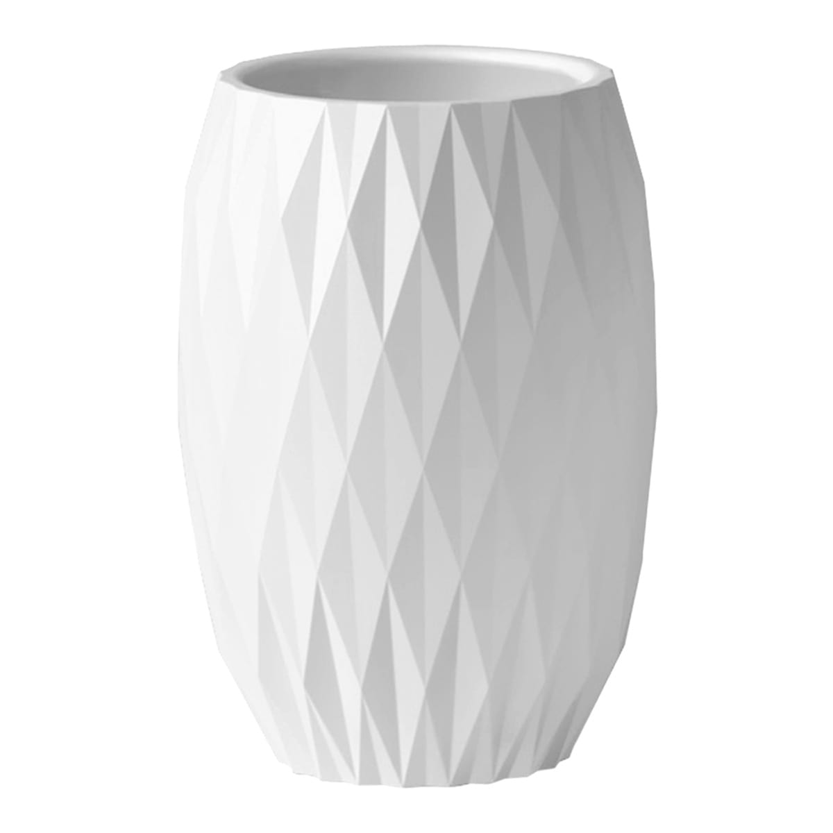 Crosby St. White Wave Bath Tumbler, 4.5"