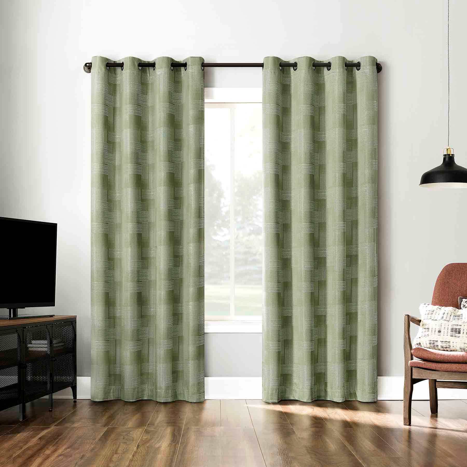 Sun Zero Sage Extreme Blackout Grommet Curtain Panel, 84"