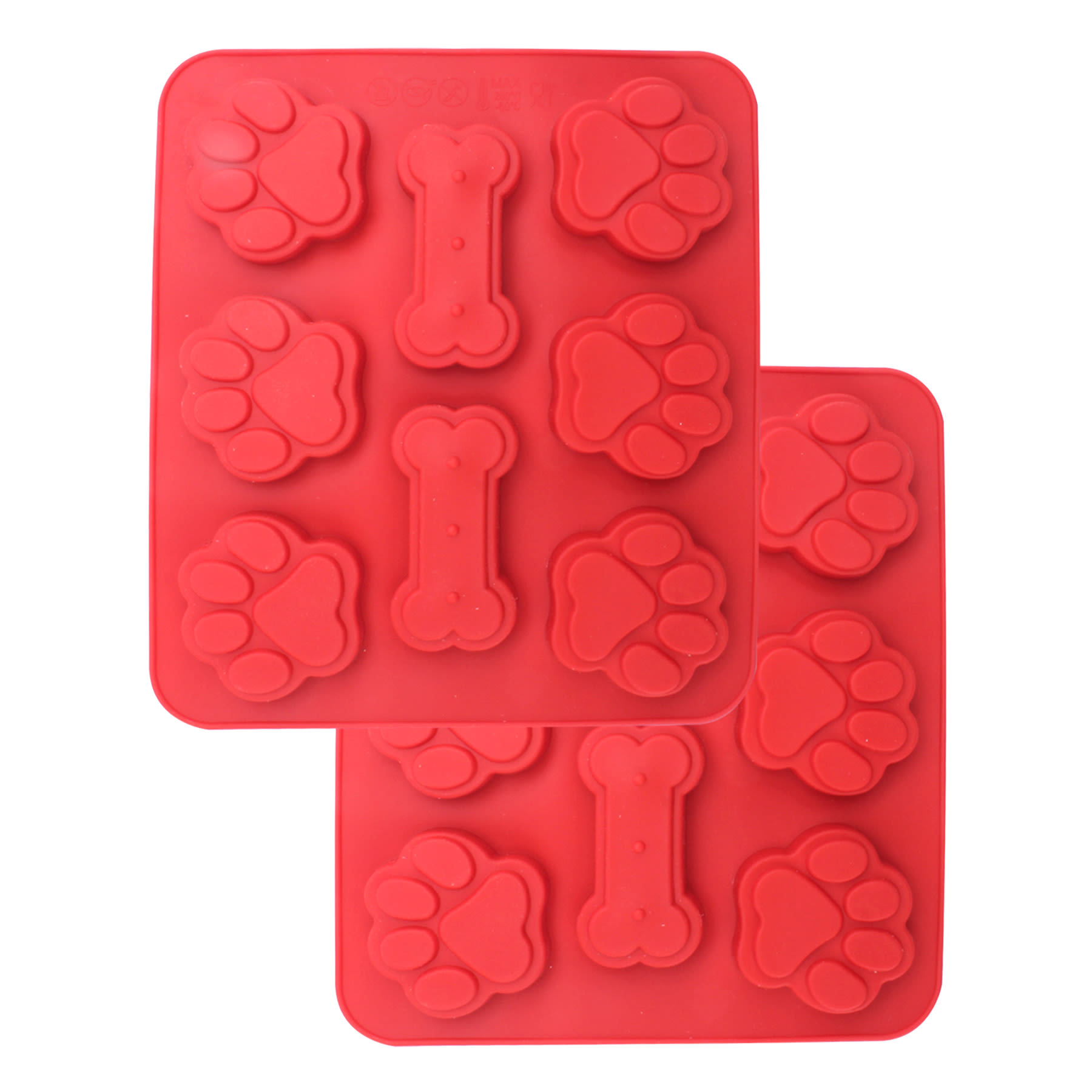 2-Pack Paw & Bone Silicone Mold