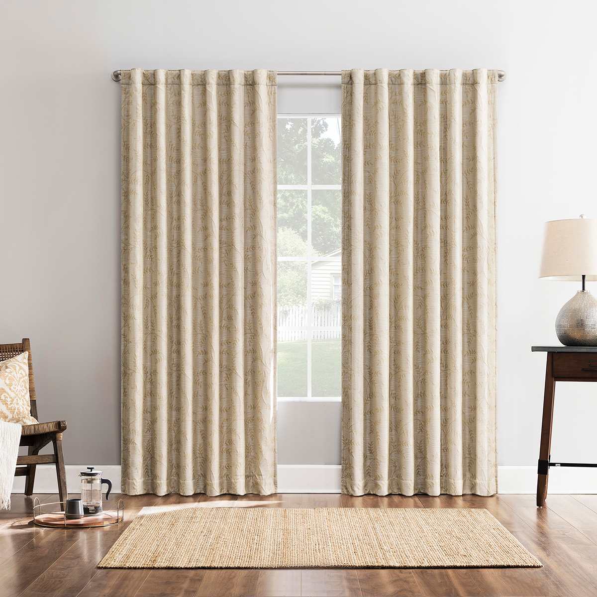 Dublin Taupe Blackout Curtain Panel, 84"