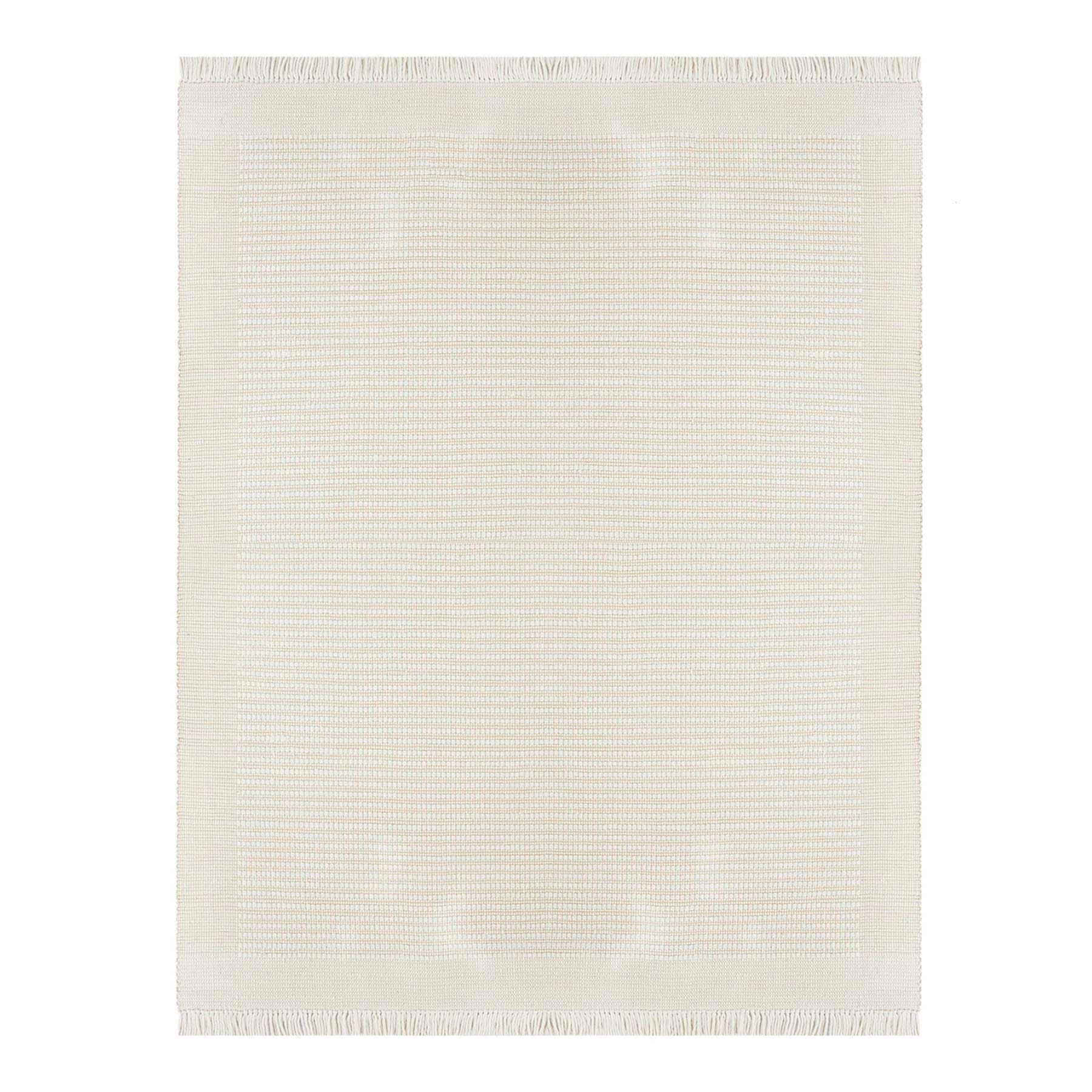 (B818) Honeybloom Newton Ivory Flatweave Area Rug, 8x10