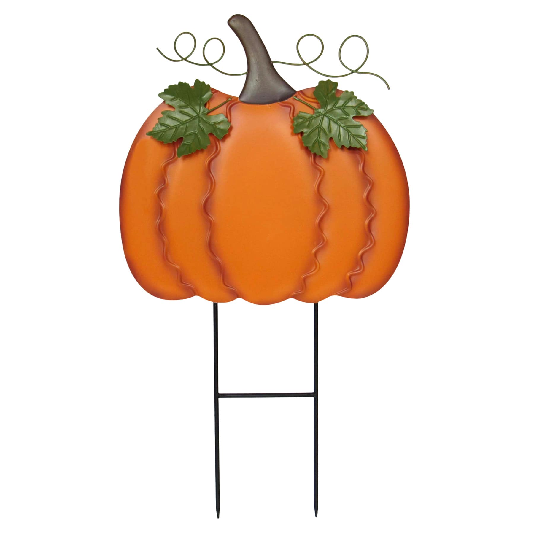 Homespun Harvest Pumpkin Yardstake, 28"