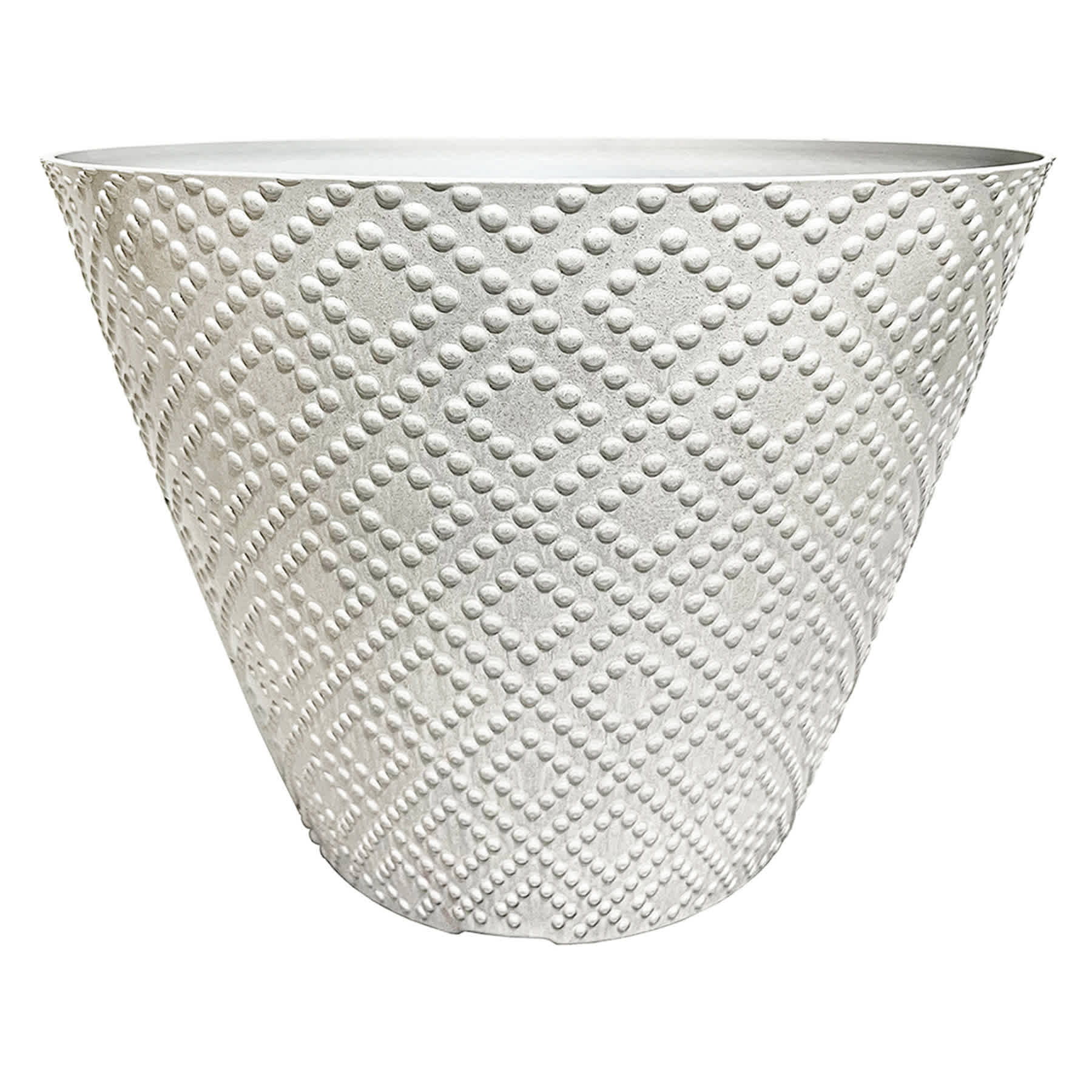 Libby White Outdoor Planter, Medium