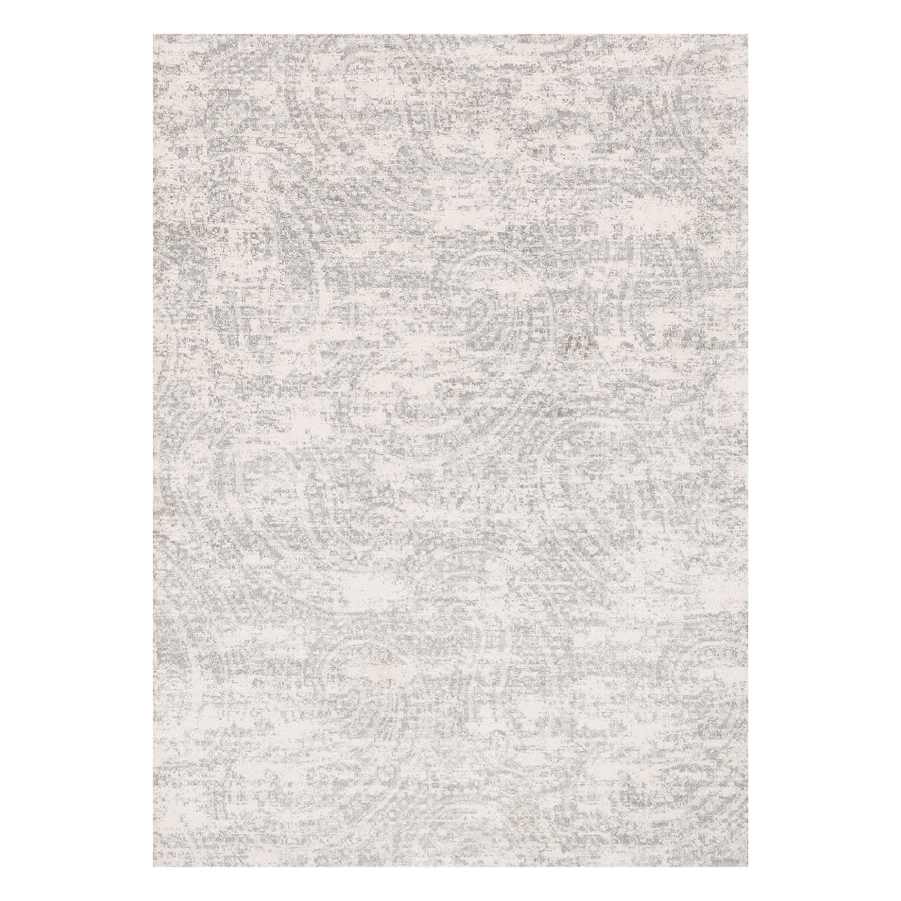 (A252) Willow Grey Microfiber Area Rug, 5x7