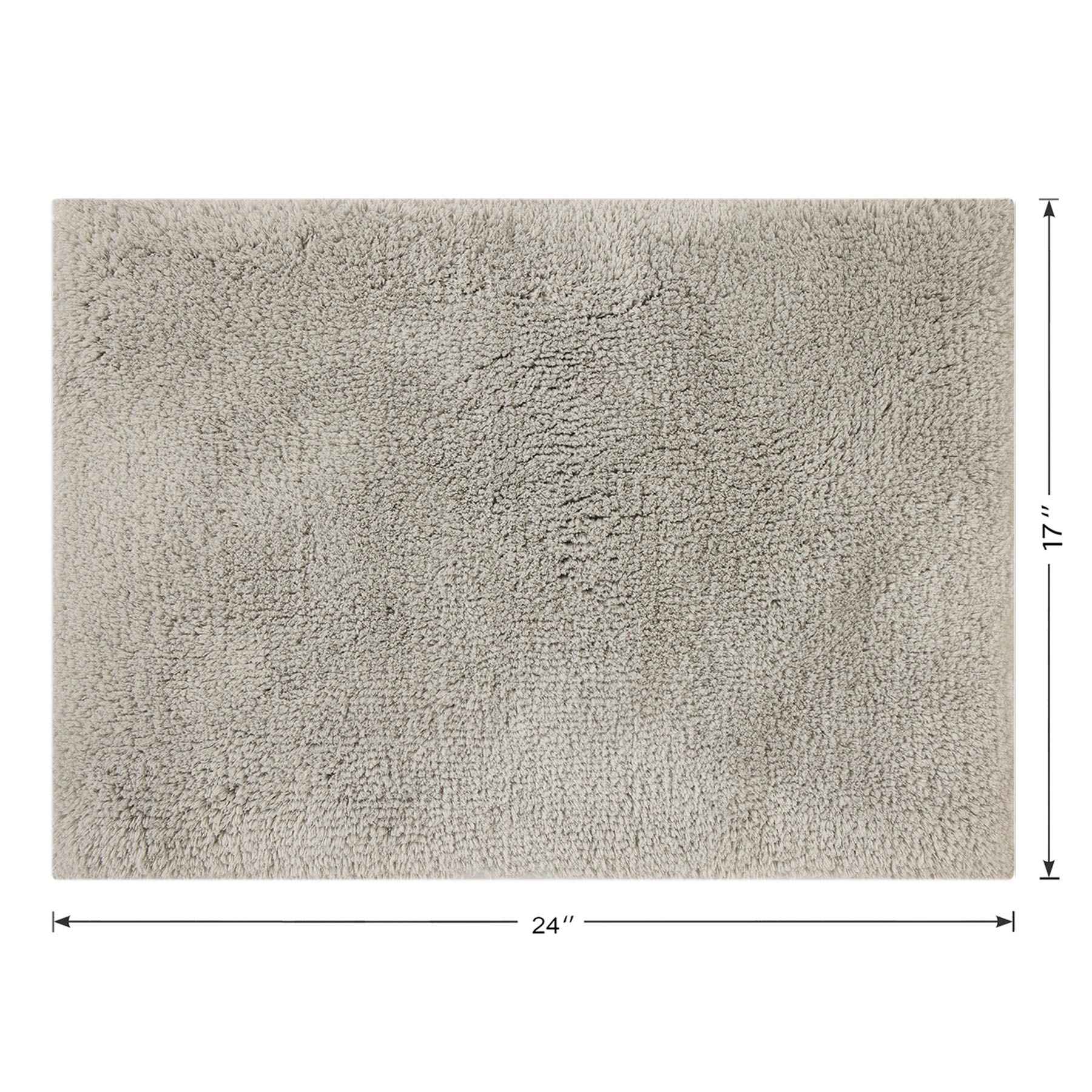 Providence Grey Primasoft Plus Bath Rug, 17x24