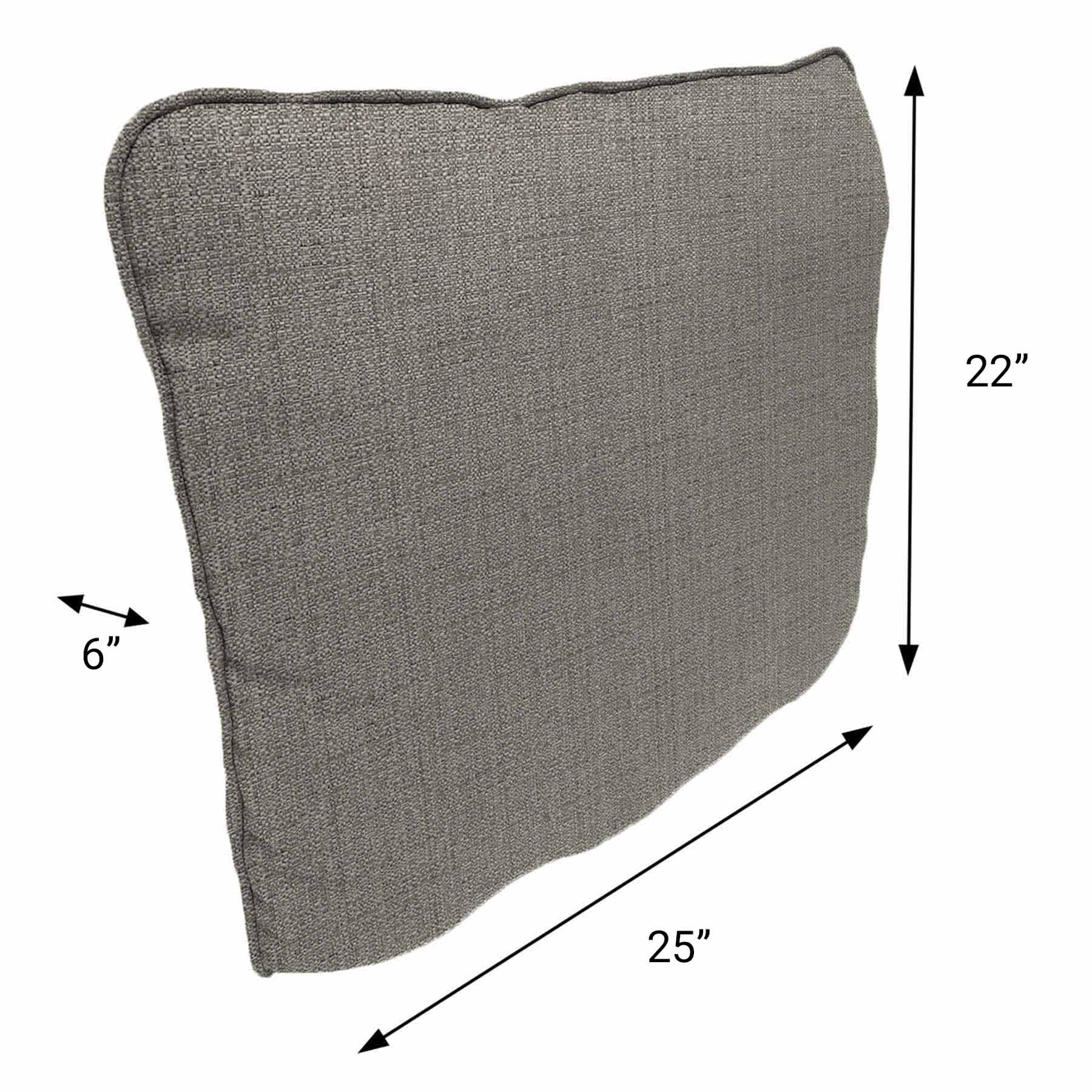 Fiddlestix Linen Premium Outdoor Corded Back Cushion