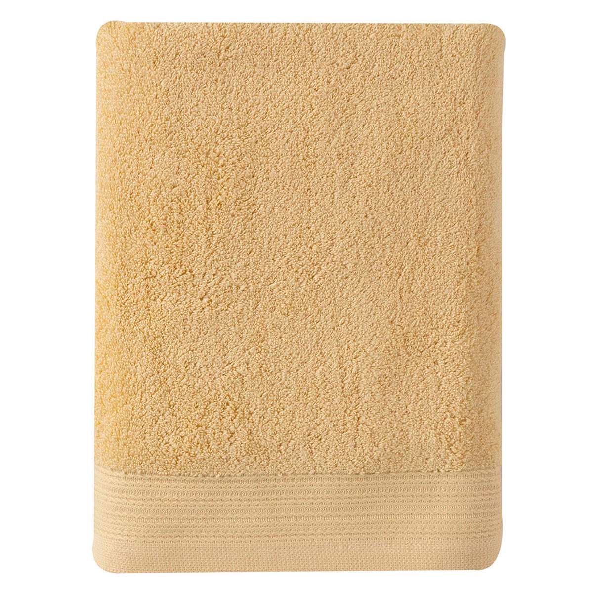 Honeybloom Plush Performance Solid Yellow Bath Towel, 30x54