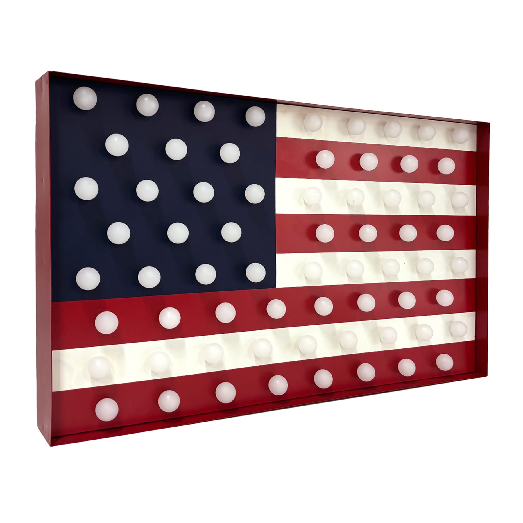 Homespun Patriotic LED Flag, 24"