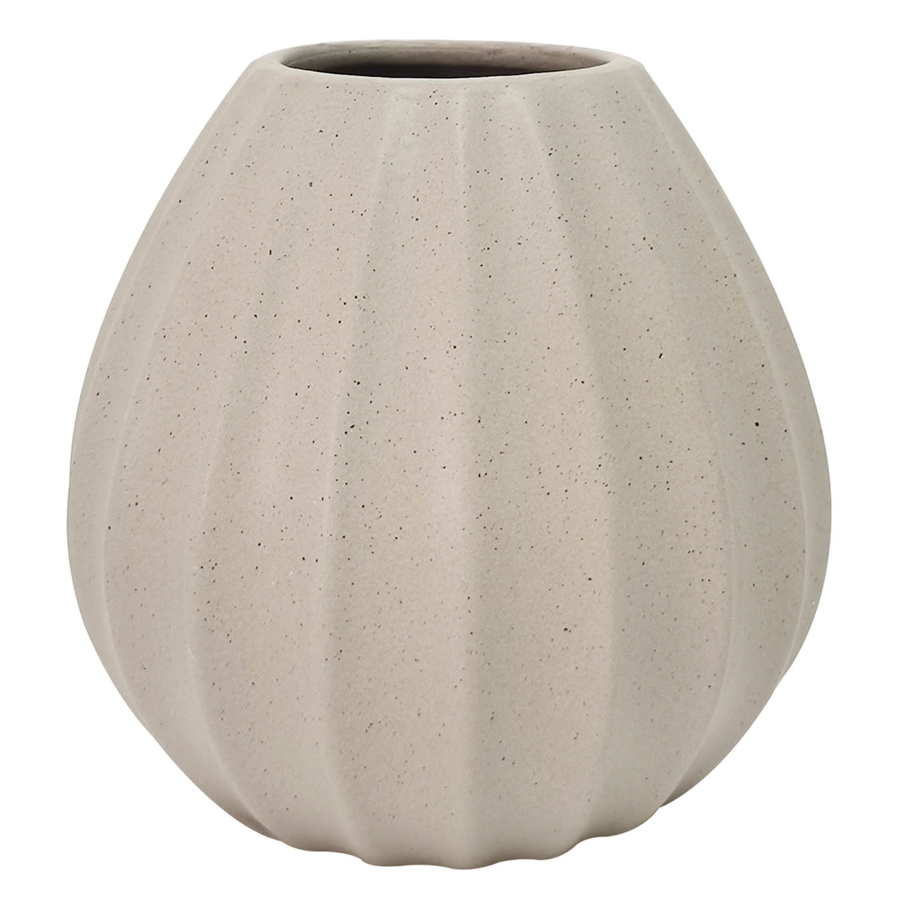 Grey Ceramic Vase, 5.25"