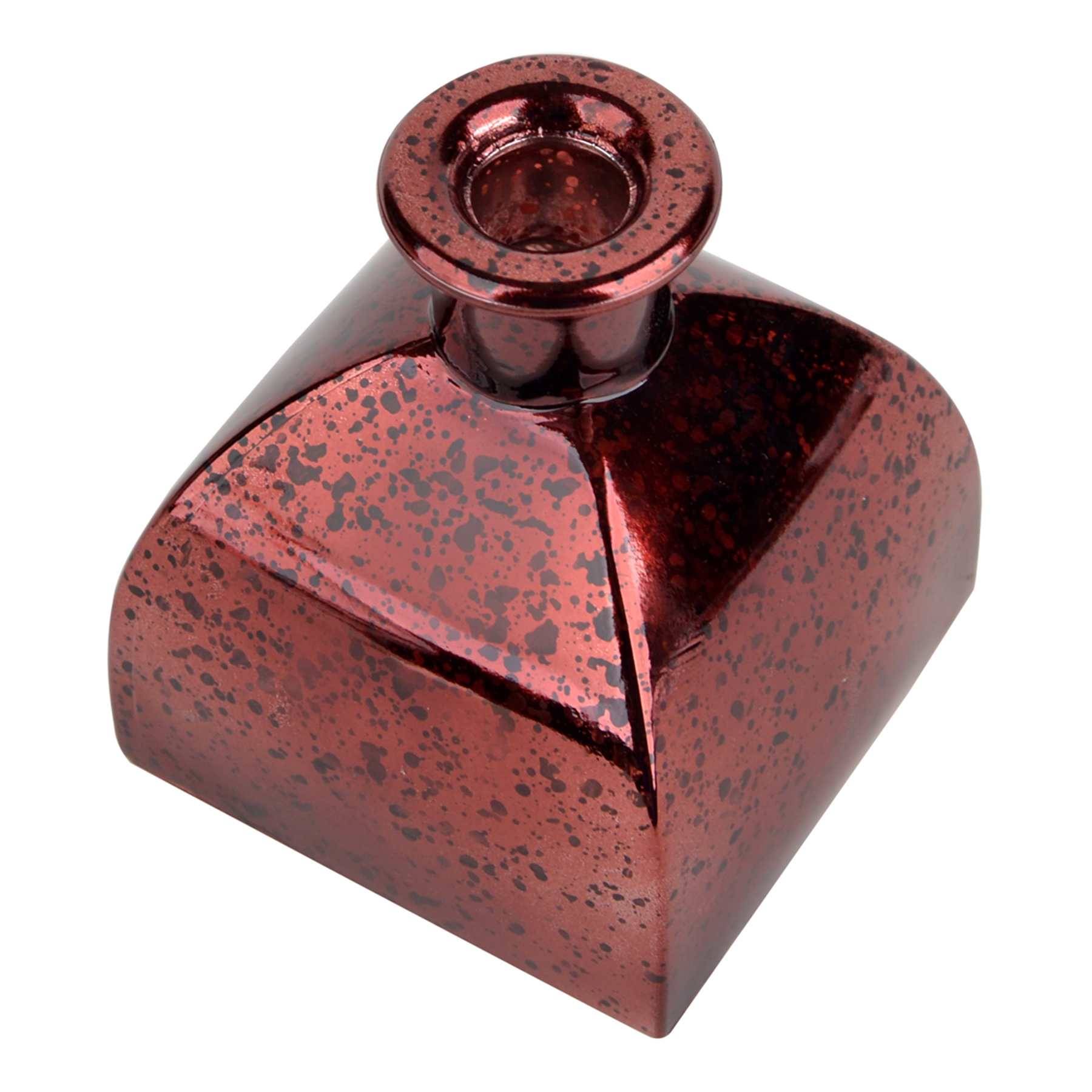 Red Mercury Glass Bud Vase, 4"
