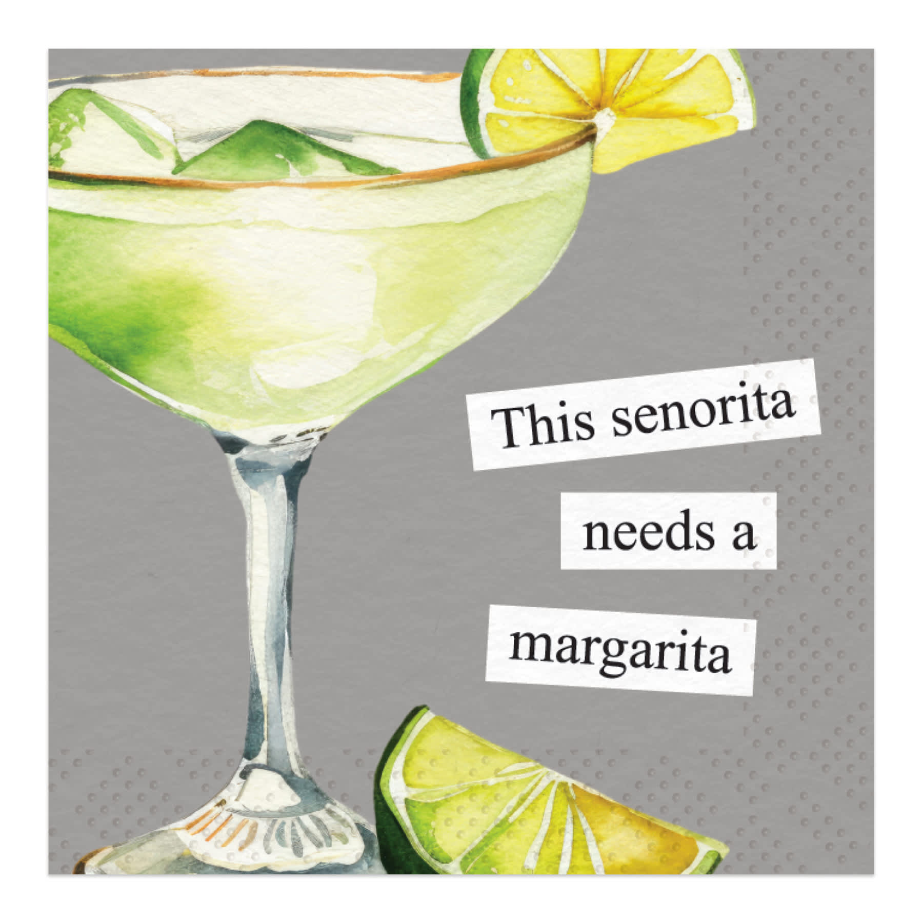 20-Pack Senorita Margarita Cocktail Napkins