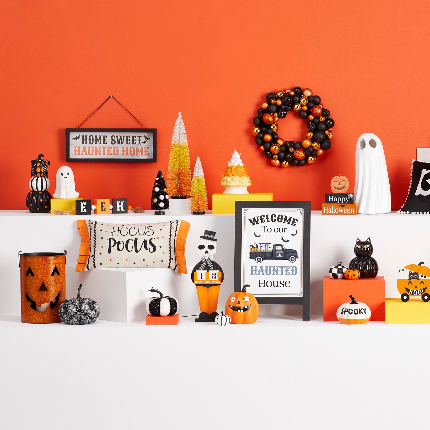 12-Count Orange, Black & White Pumpkin Filler