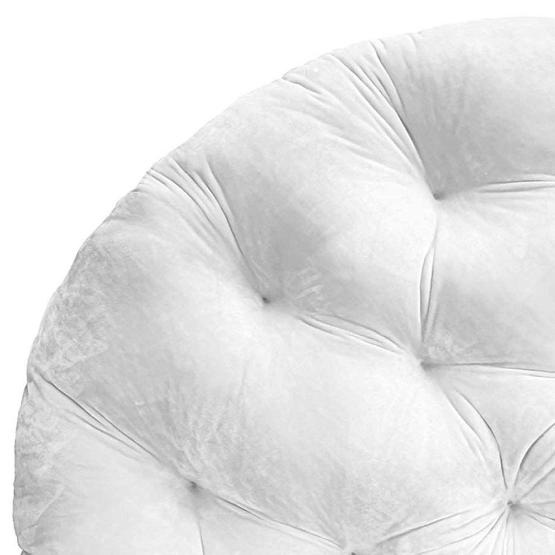 Plush Papasan Cushion, White