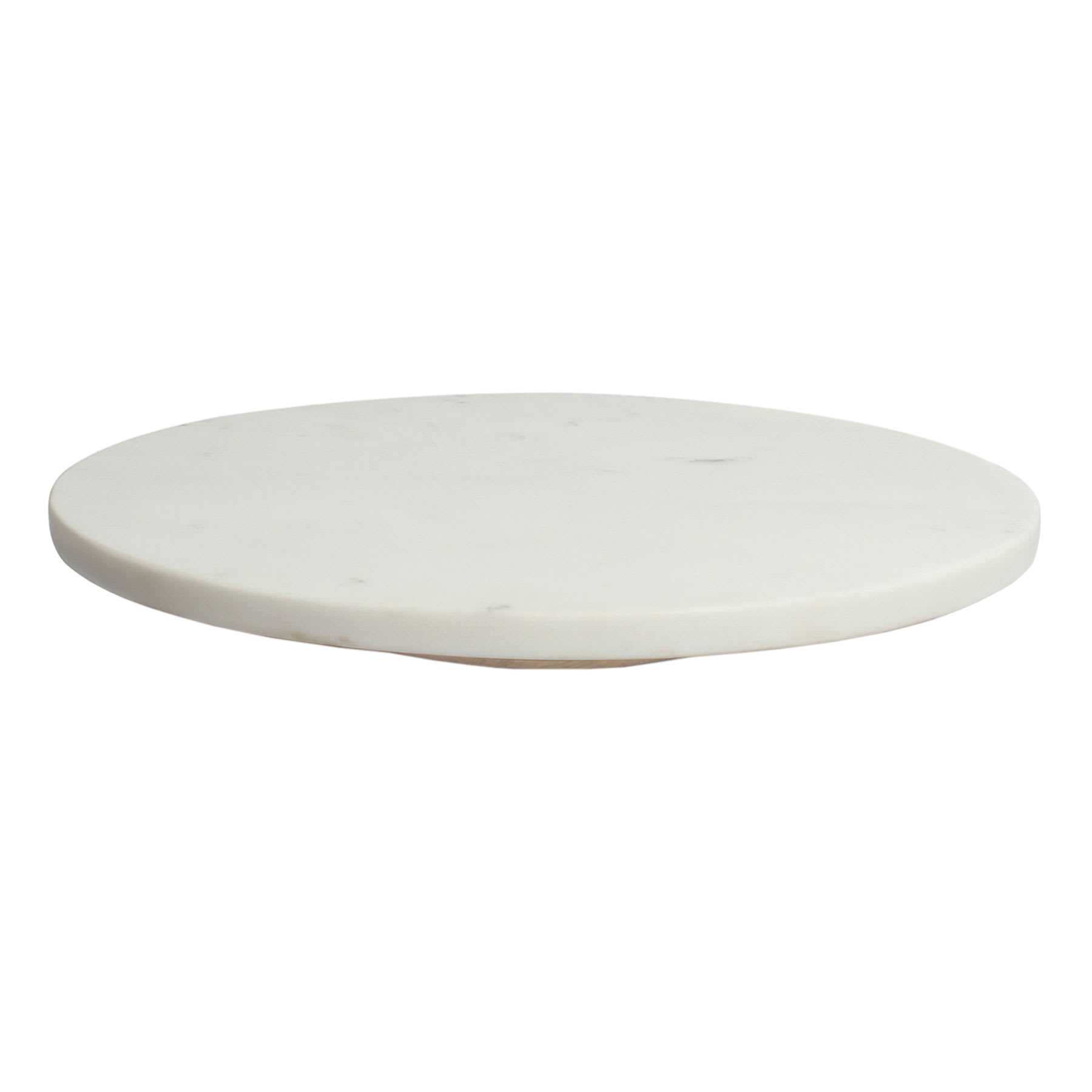 White Marbled Rotating Lazy Susan