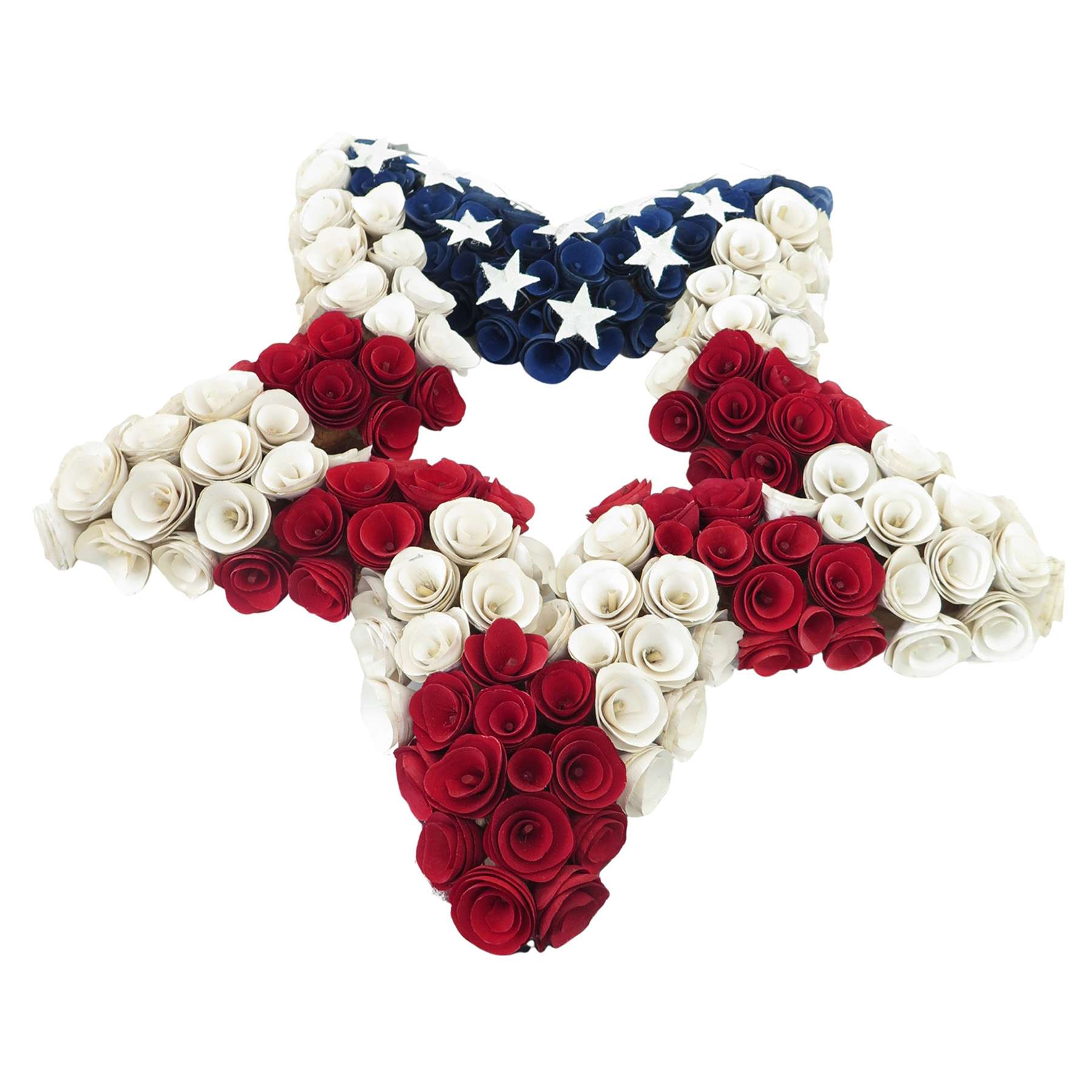 Patriotic Wood Curl Star Wall Décor, 20"