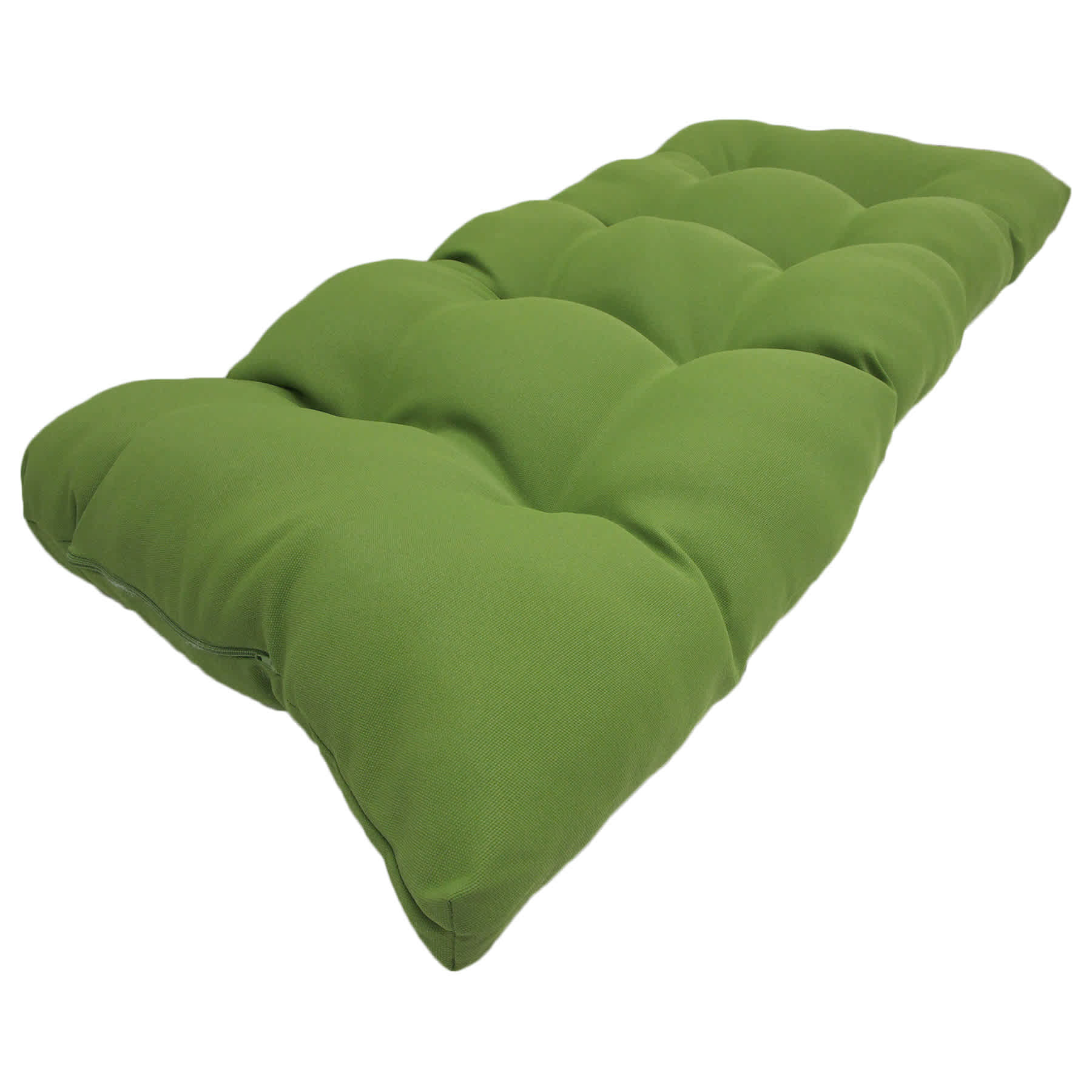 Lime Green Canvas Wicker Settee Outdoor Cushion