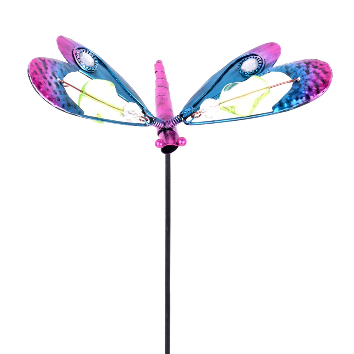Mini Pink Dragonfly Yard Pick, 20"