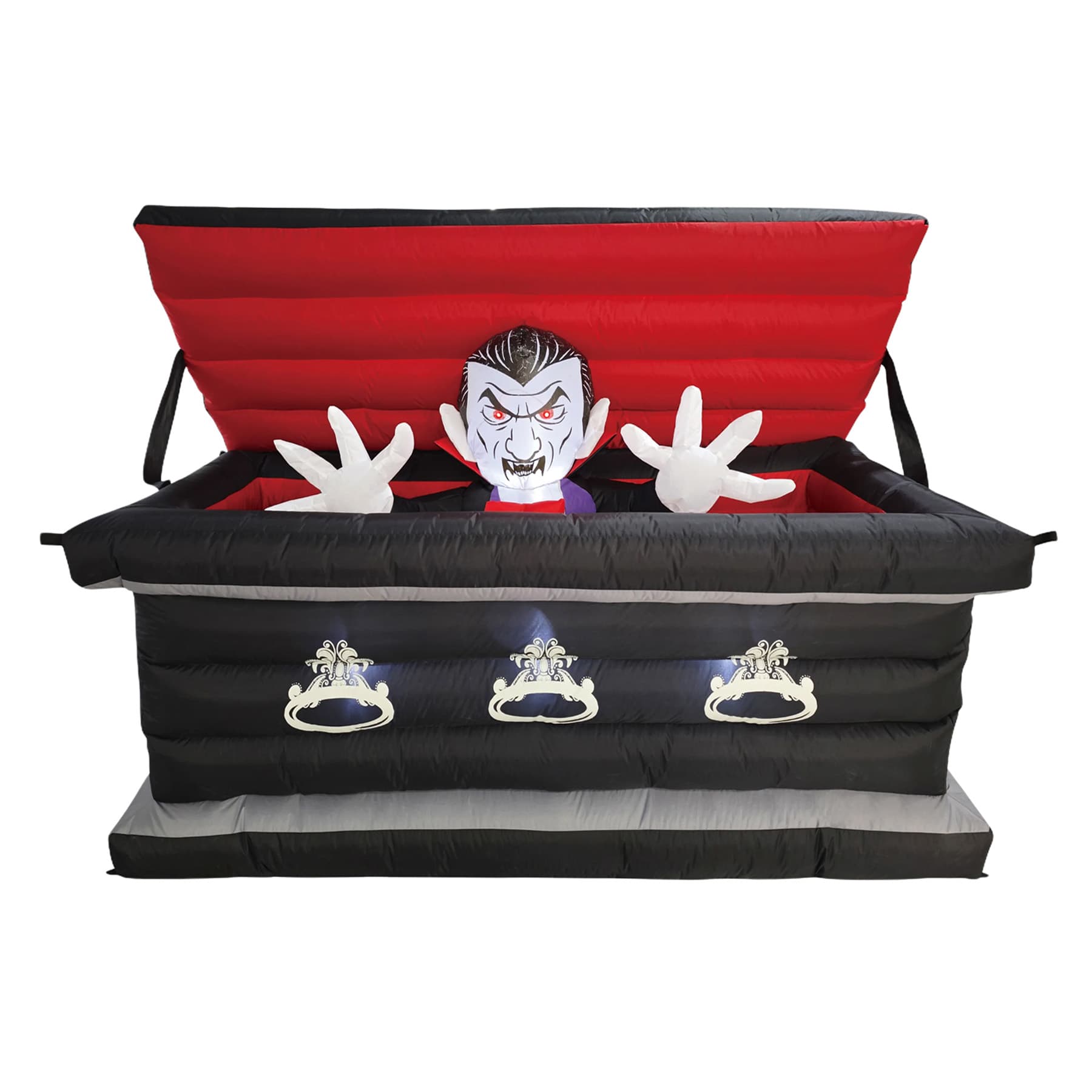 Rising Vampire in Coffin Halloween Inflatable, 6' Wide