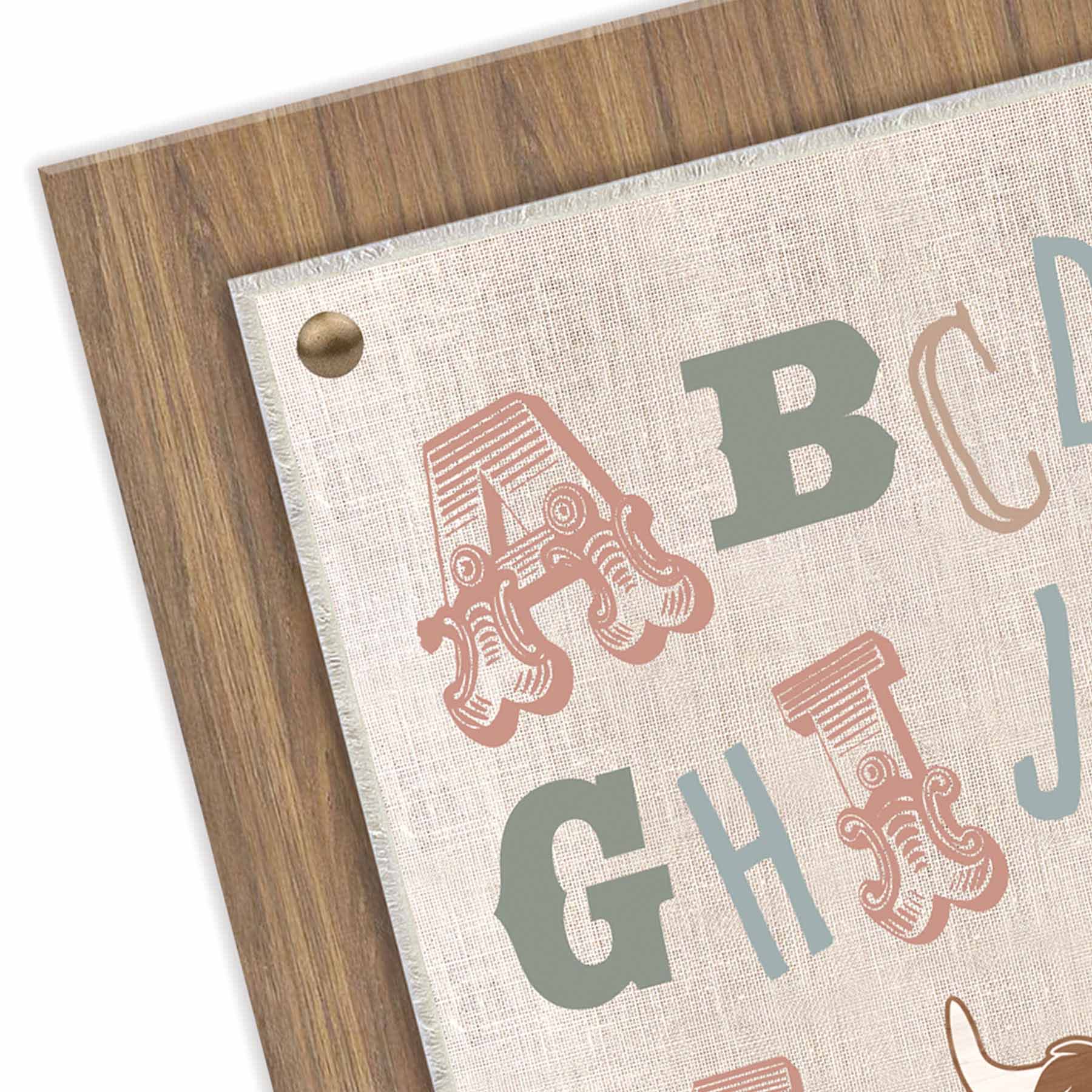 Nursery Alphabet Wooden Wall Art, 22x18