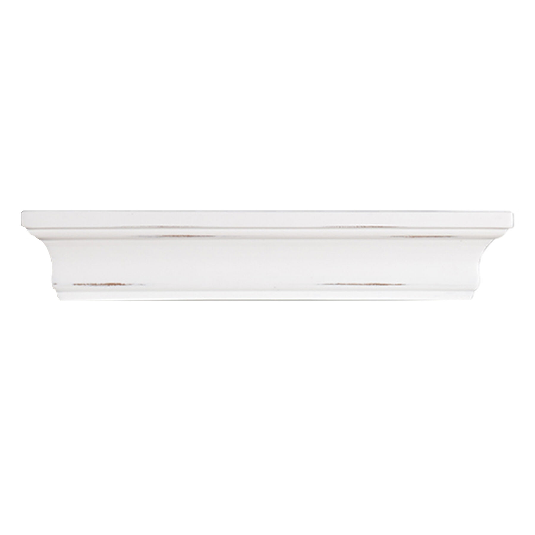 Kate White Distressed Wooden Wall Ledge, 12"