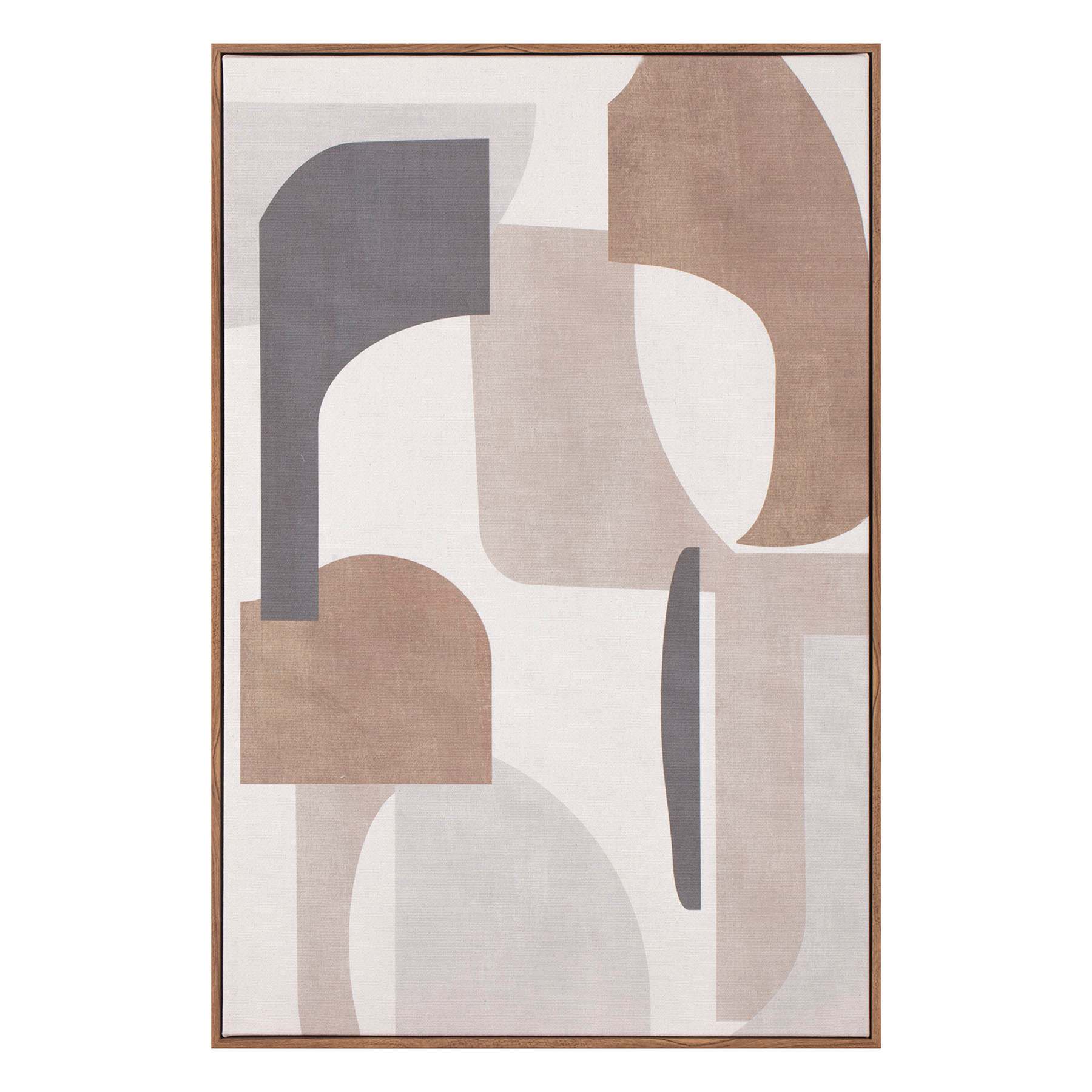 Framed Neutral Abstract Canvas Wall Art, 20x30