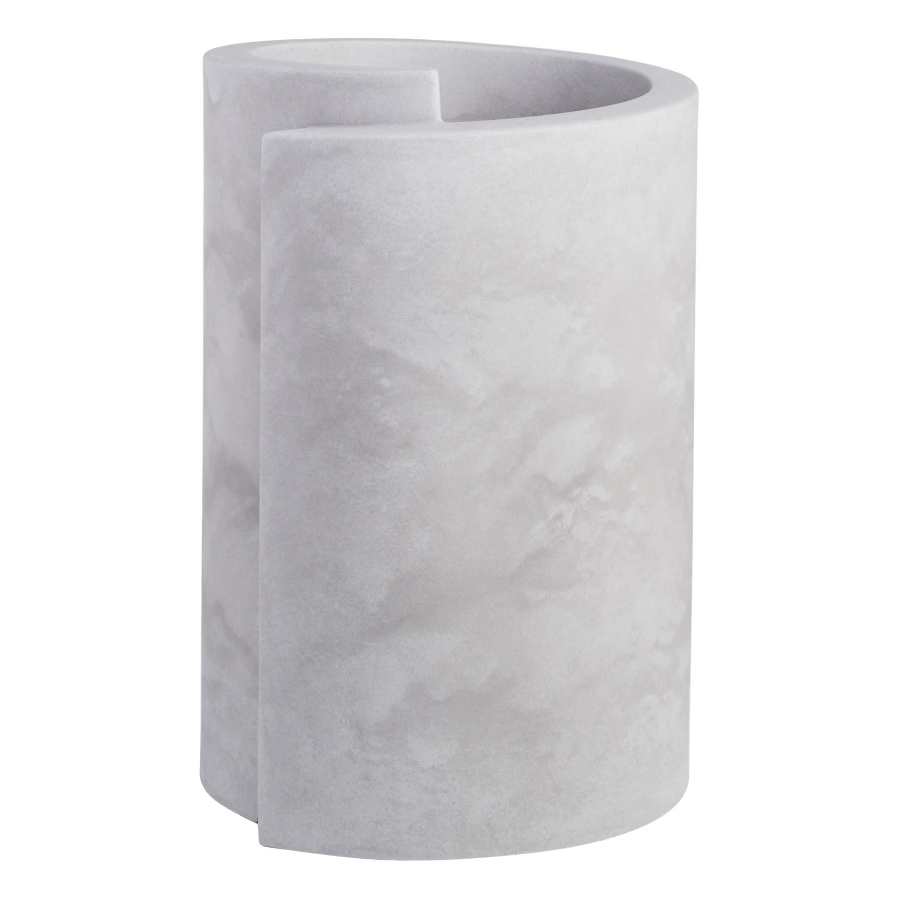 Japi Papyrus Burnt Cement Outdoor Planter, Small