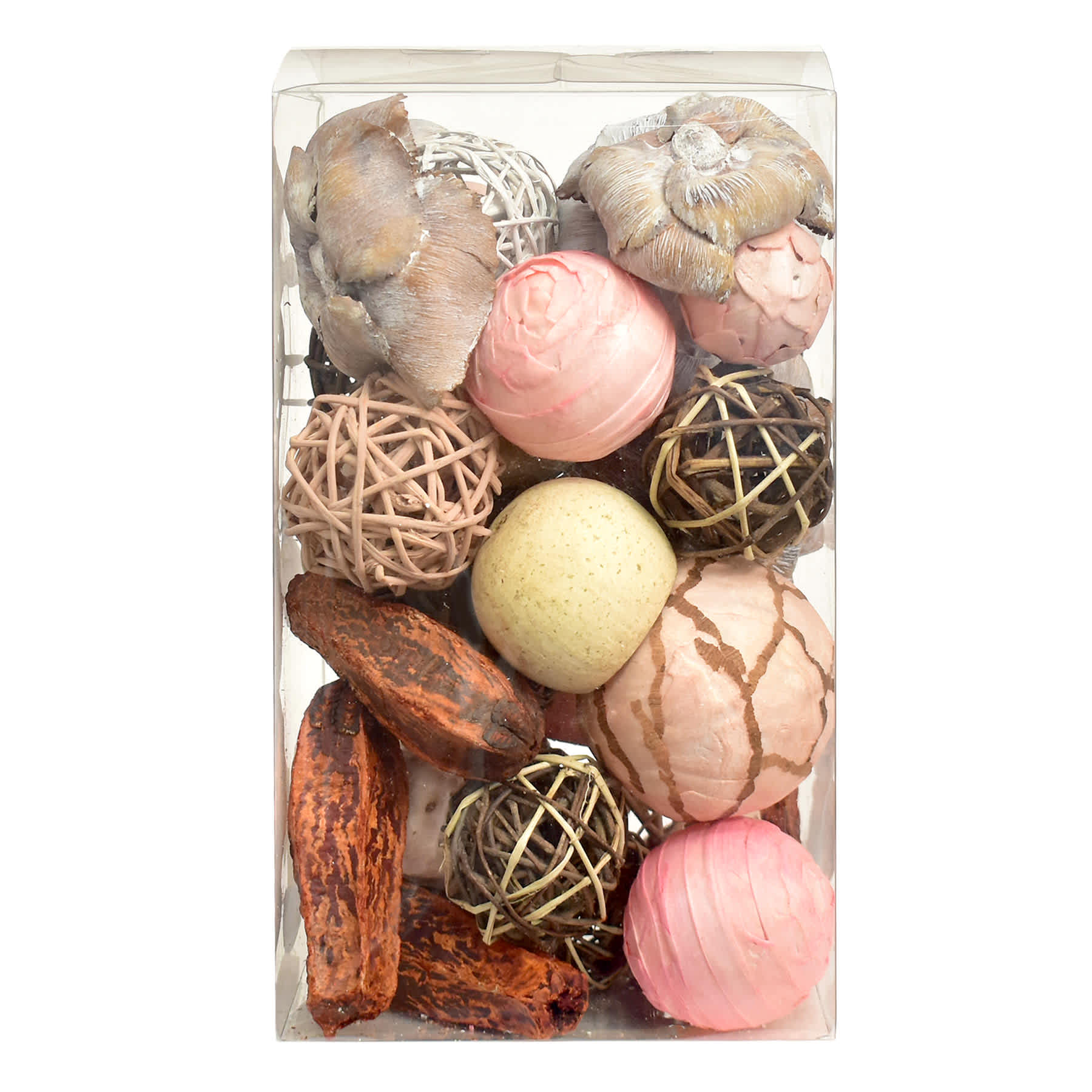 Pink & Red Dried Bowl Filler Orbs