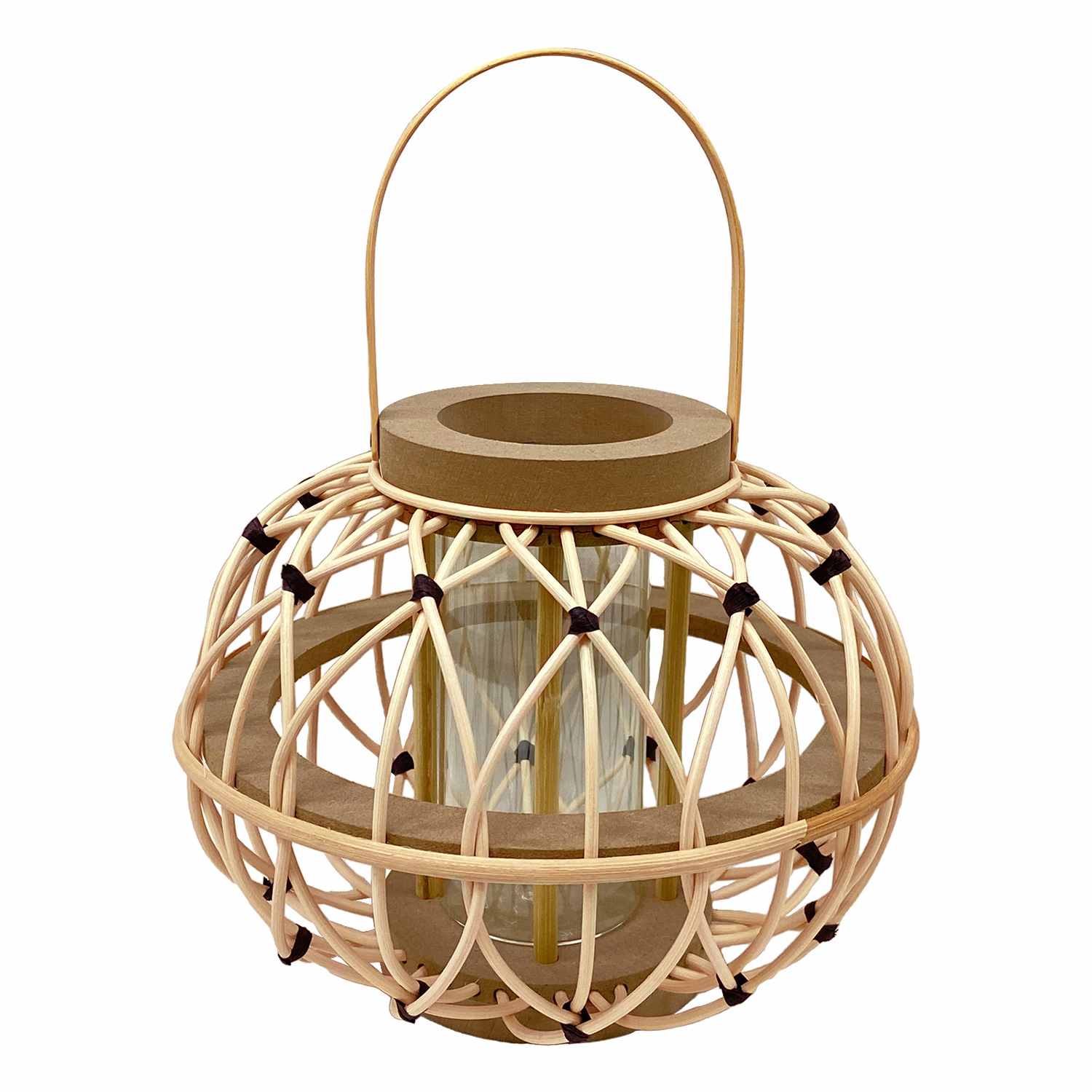 Tracey Boyd Round Rattan Lantern, 10x8