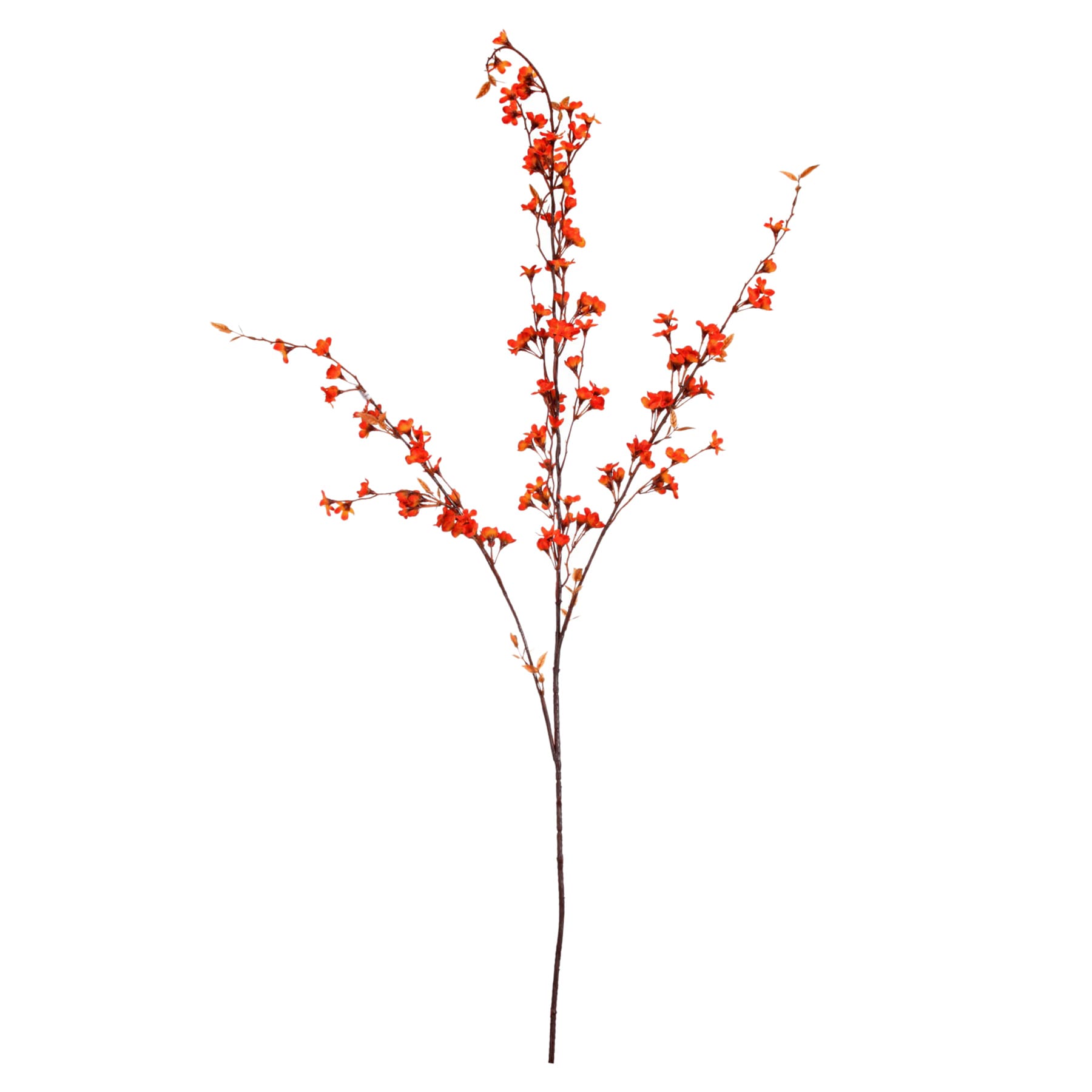 Orange Wax Flower Floral Spray, 38"