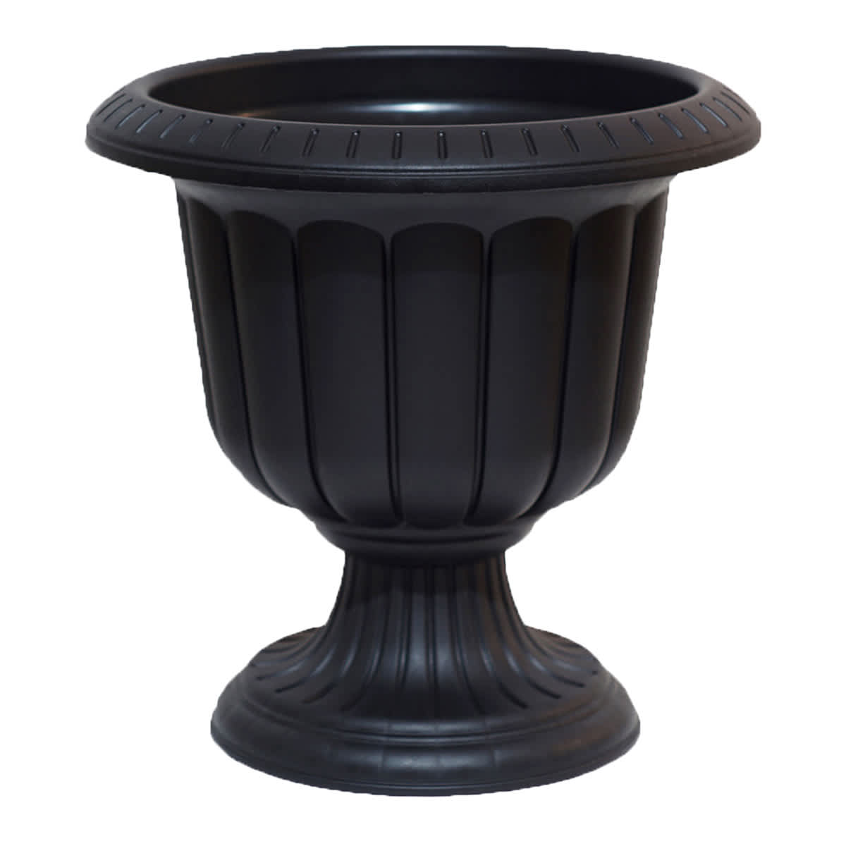 Black Urn Outdoor Planter, Large
