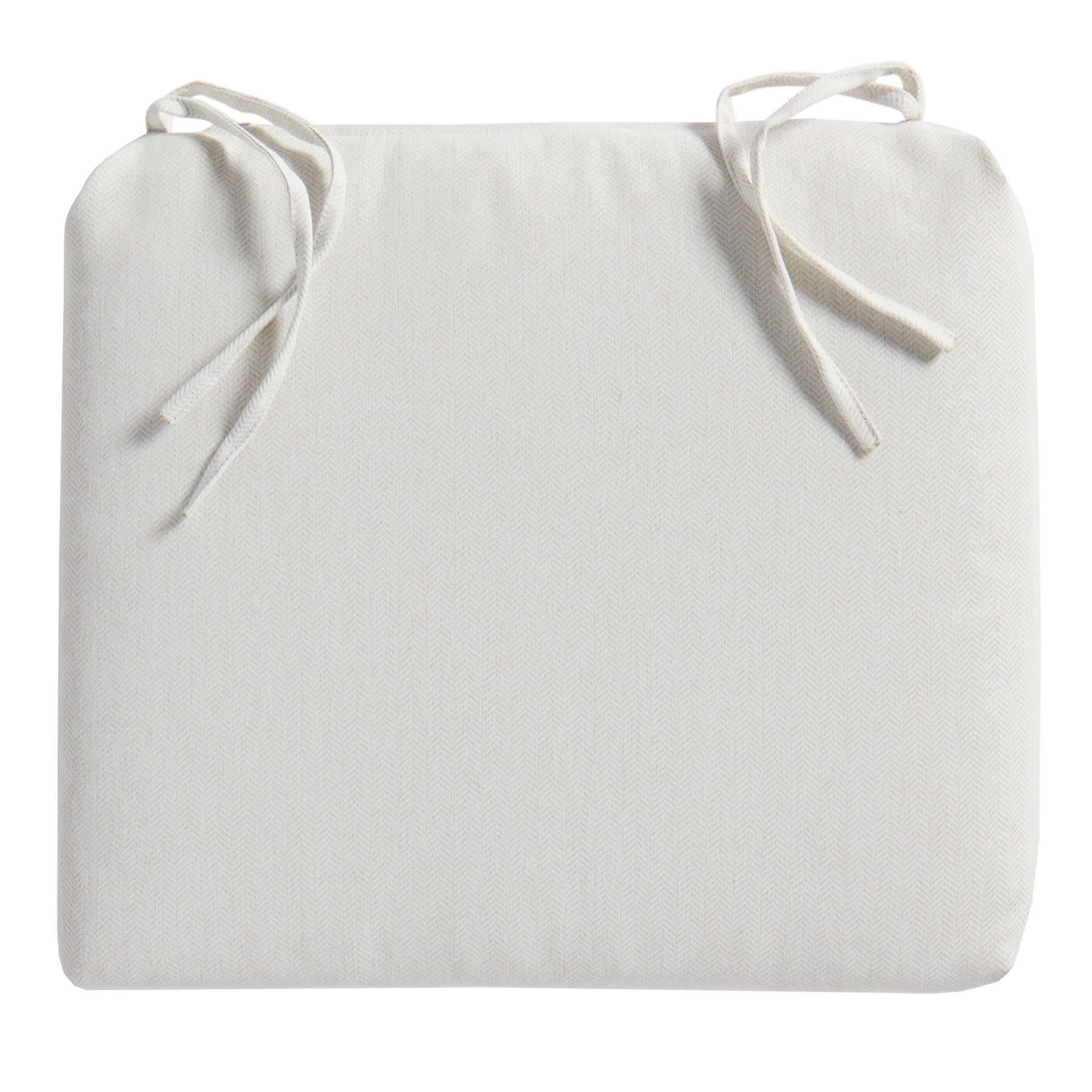 Tristan Heather White Premium Outdoor Square Seat Cushion
