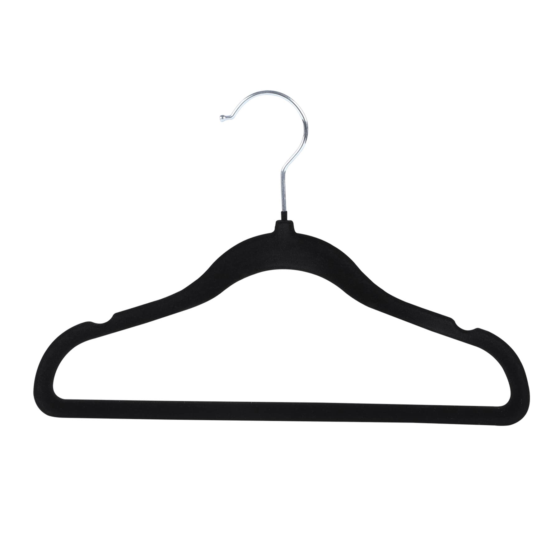 Tiny Dreamers 10-Piece Velvet Hanger, Black