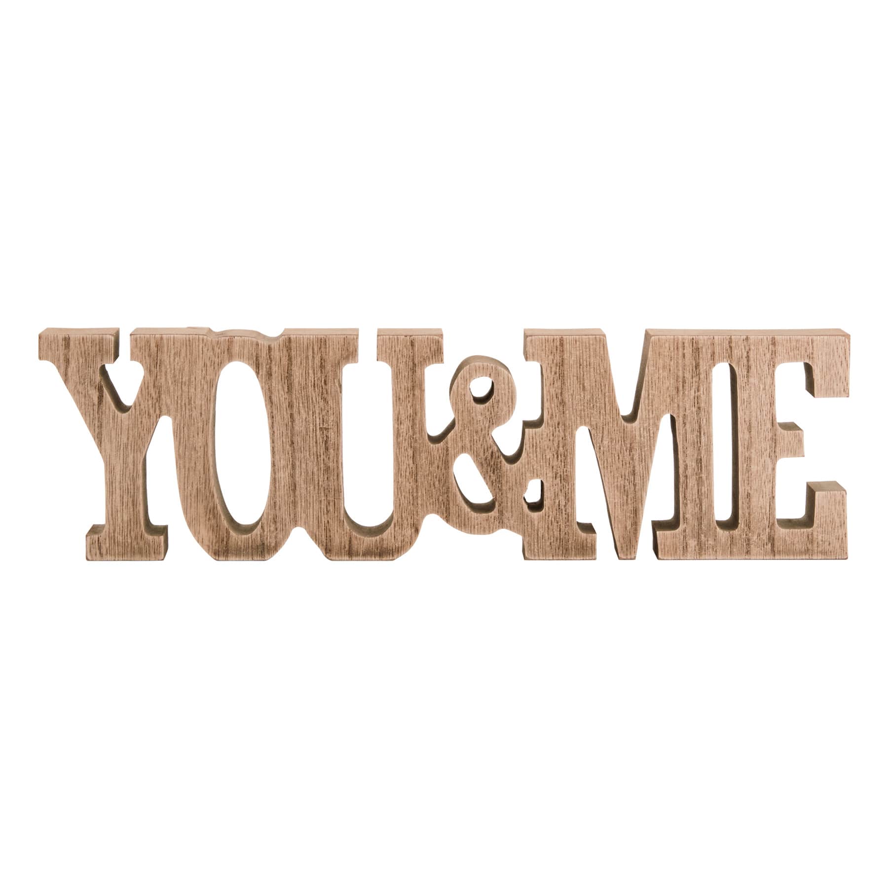 You & Me Cutout Table Sign, 12x4