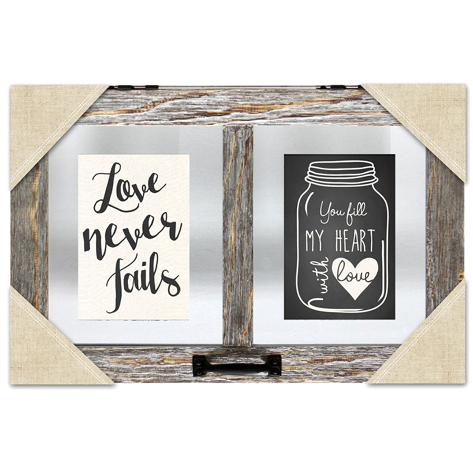 Love Never Fails Grey Float Collage Picture Frame, 19x12.5