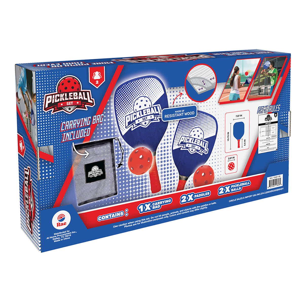 Patriotic Pickle Ball Set