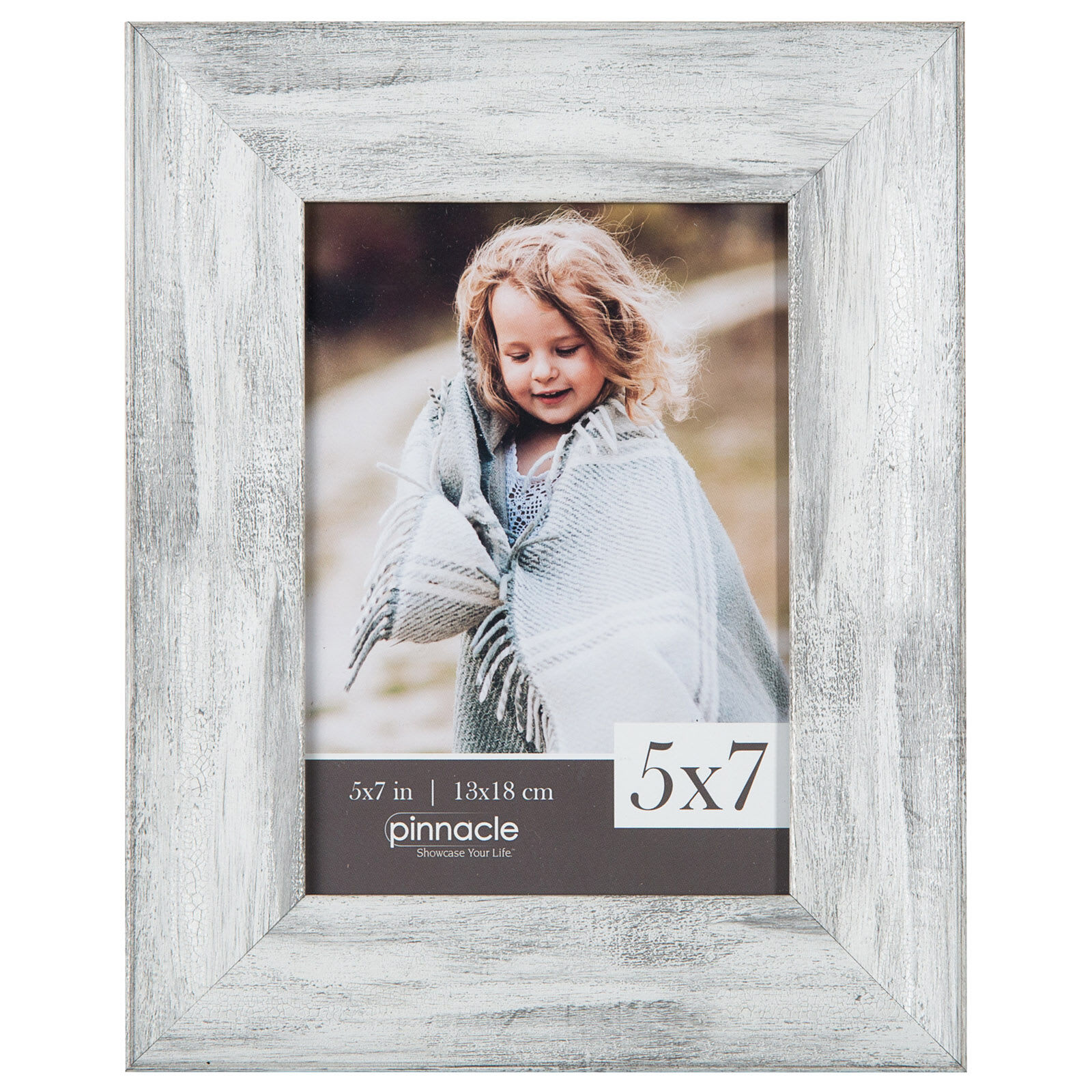 White Scoop Tabletop Picture Frame, 5x7