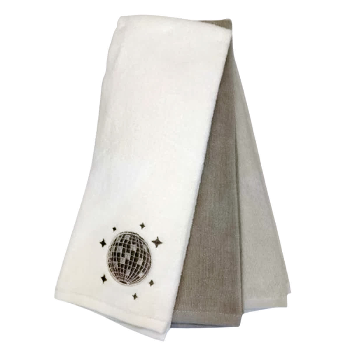 3-Pack Disco Ball Hand Towel Set