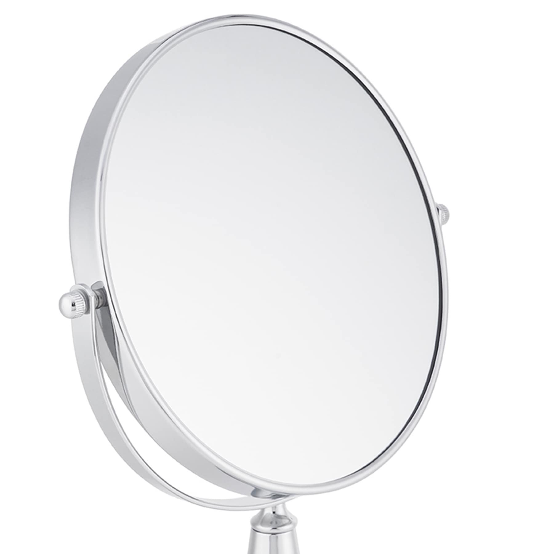 Chrome Round 1X & 3X Table Mirror, 14.1"