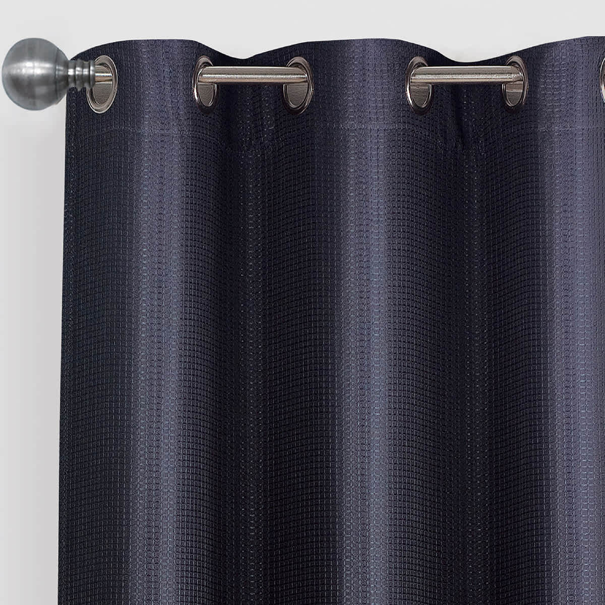 Morisson Black Blackout Grommet Curtain Panel, 84"