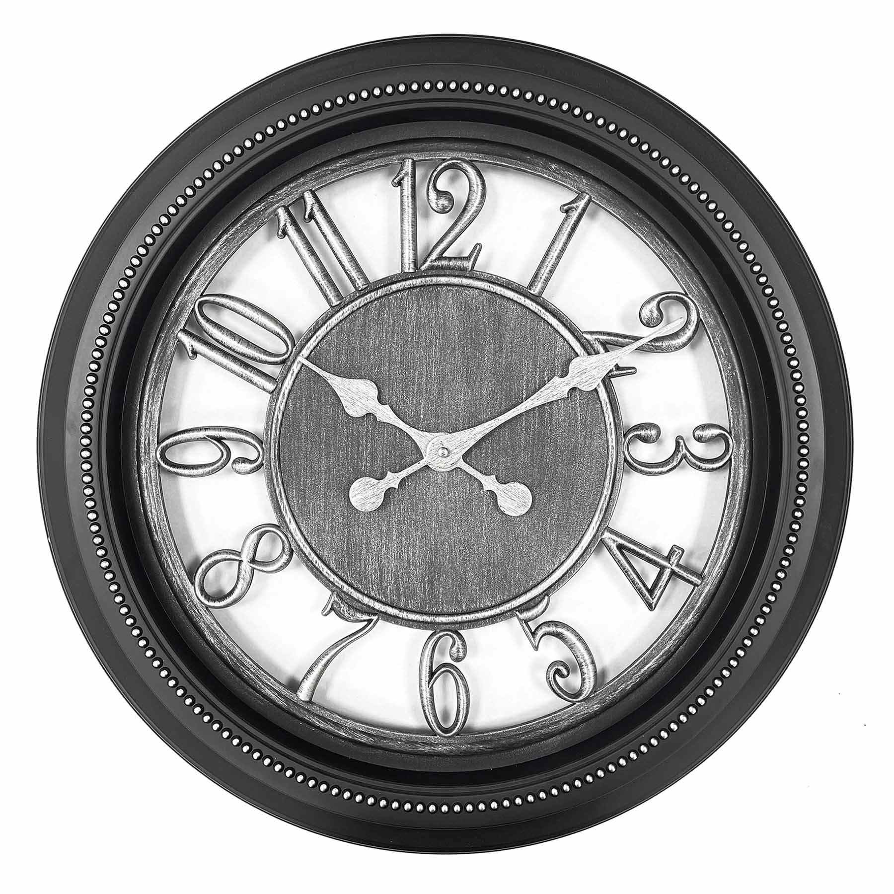 Open Face Round Wall Clock, 22"